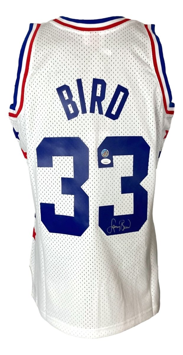 Larry Bird Autographed Boston Celtics All-Star Swingman Jersey - Mitchell & Ness Hardwood Classics - JSA Certified - Perfect for NBA Memorabilia Collectors & Celtics Fans