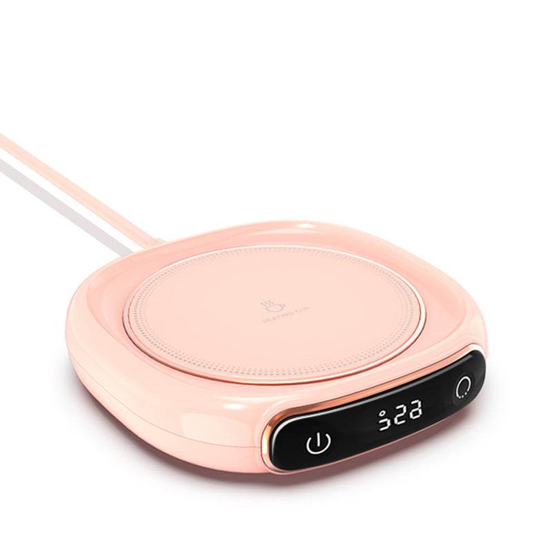 Smart Coffee Mug Warmer with LED Temperature Display - Perfect for Office, Home & Travel Use