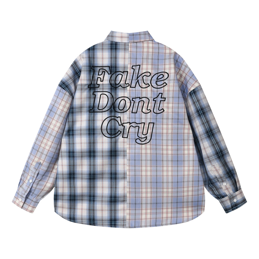 ORI Frederiqo Patchwork Shirt for Men - Stylish Green Casual Button Down Shirt - Perfect for Outdoor Adventures, Date Nights & Office Wear