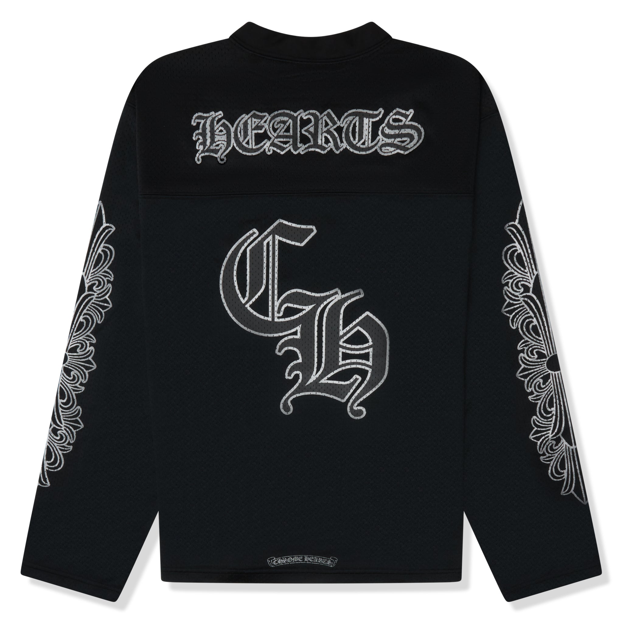 Chrome Hearts Stadium Mesh Long Sleeve Black Jersey for Men - Trendy Streetwear & Casual Outfits - Perfect for Concerts, Parties, and Everyday Wear