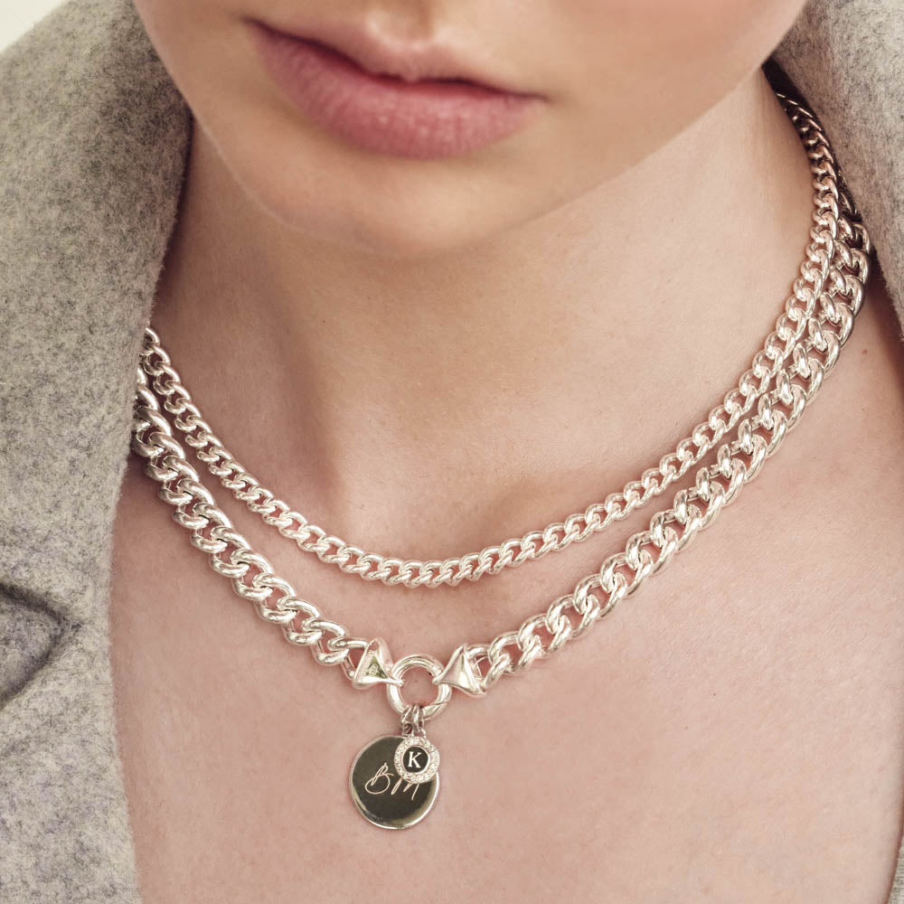 Silver Full Moon Pendant Necklace - Elegant Celestial Jewelry for Women, Perfect for Gifts, Parties & Everyday Wear