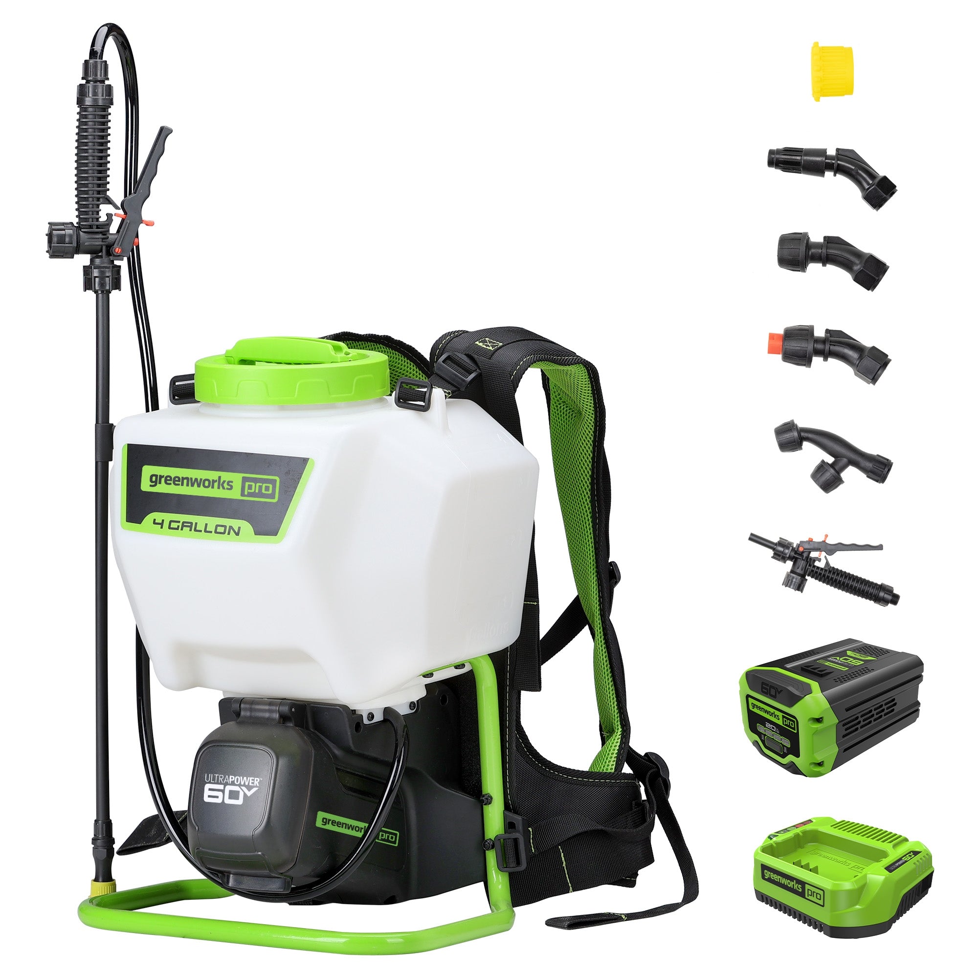 60V Cordless Battery Backpack Sprayer with 2.0Ah Battery & Charger - Ideal for Garden, Lawn, and Farm Pest Control & Fertilizer Application