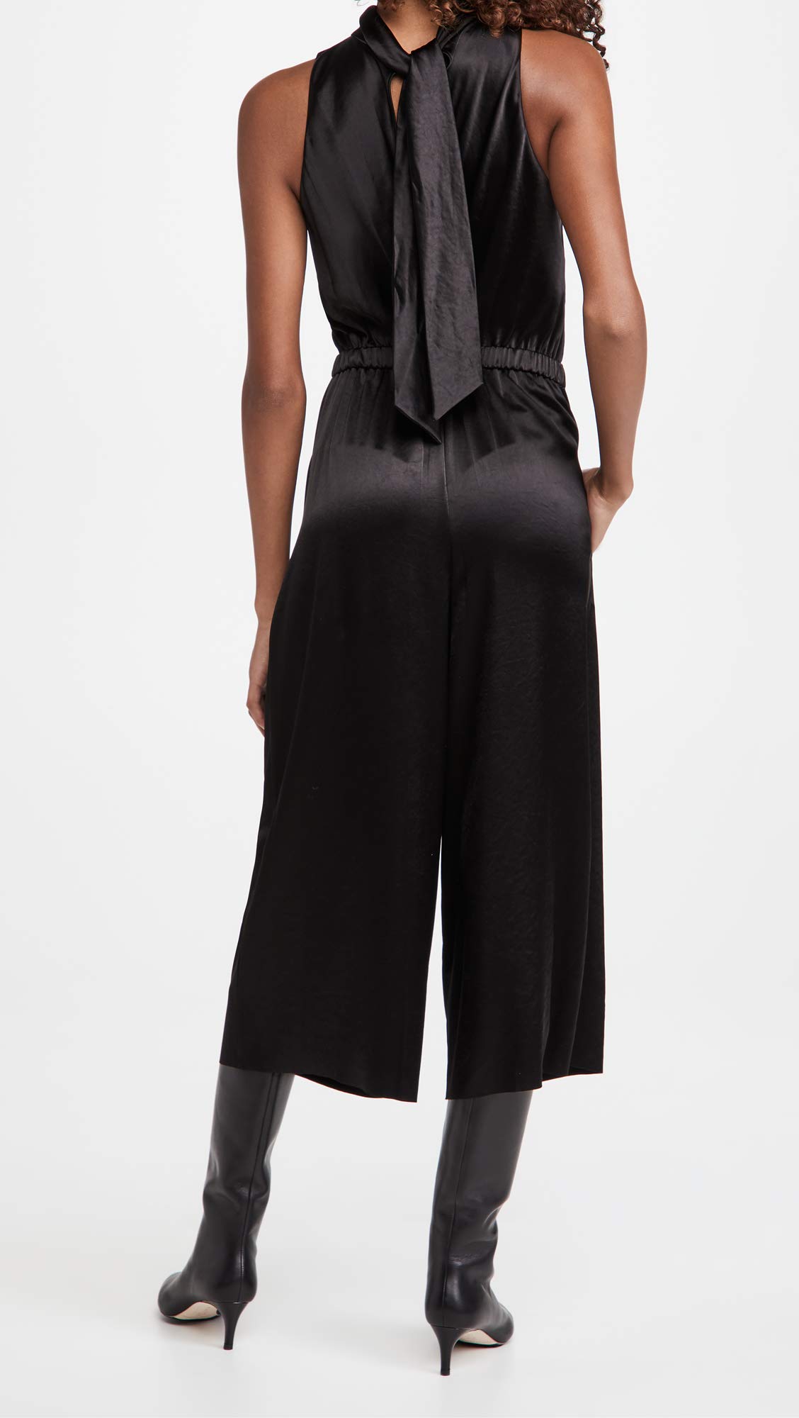 Vince Women's Turtleneck Tie Jumpsuit - Elegant One-Piece Outfit for Work, Date Night & Special Occasions | Plus Size Available