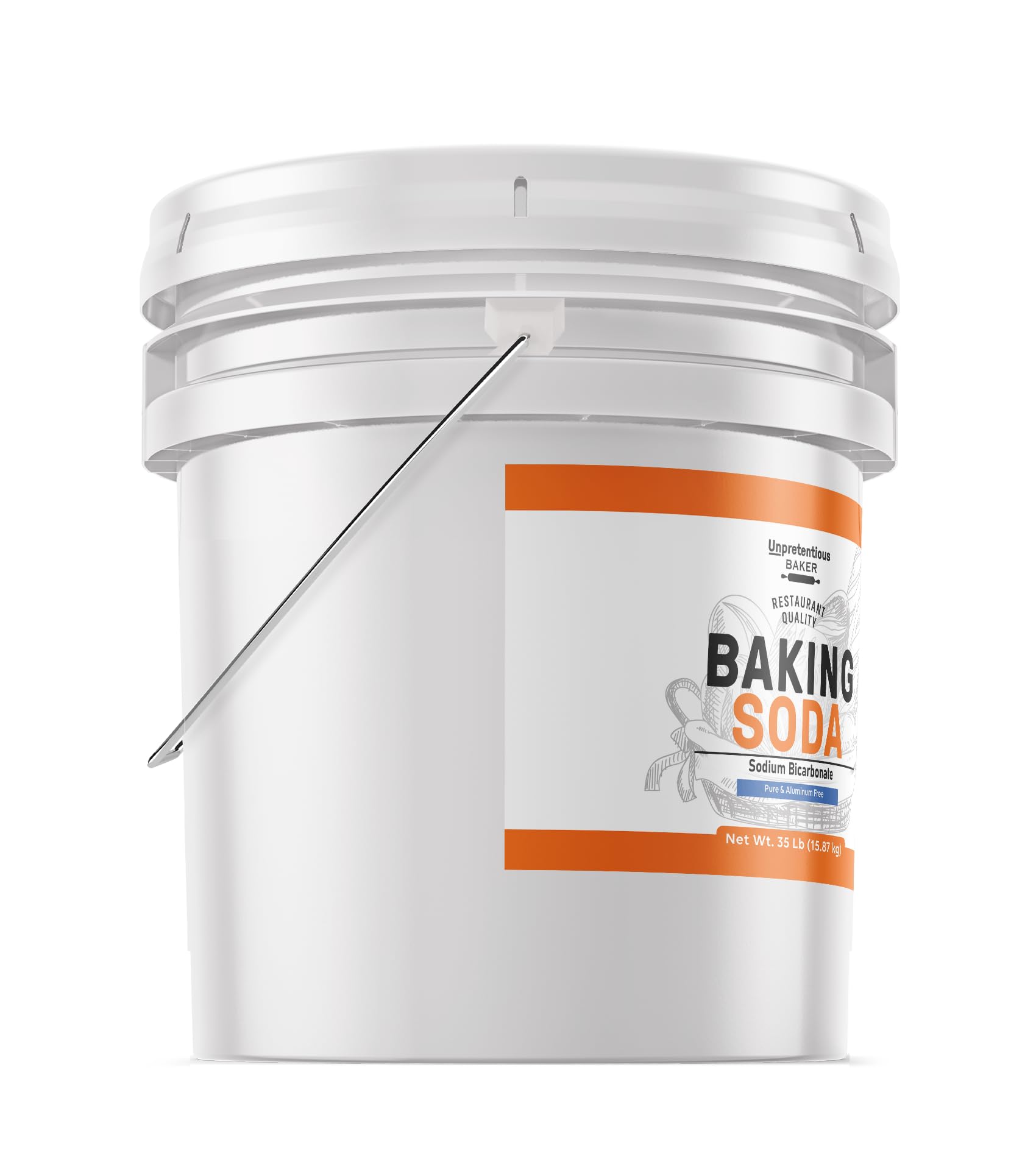 Baking Soda 3.5 Gallon - Multi-Purpose for Cooking, Baking & Cleaning | Natural Deodorizer & Household Cleaner | Perfect for Kitchen, Bathroom & Laundry