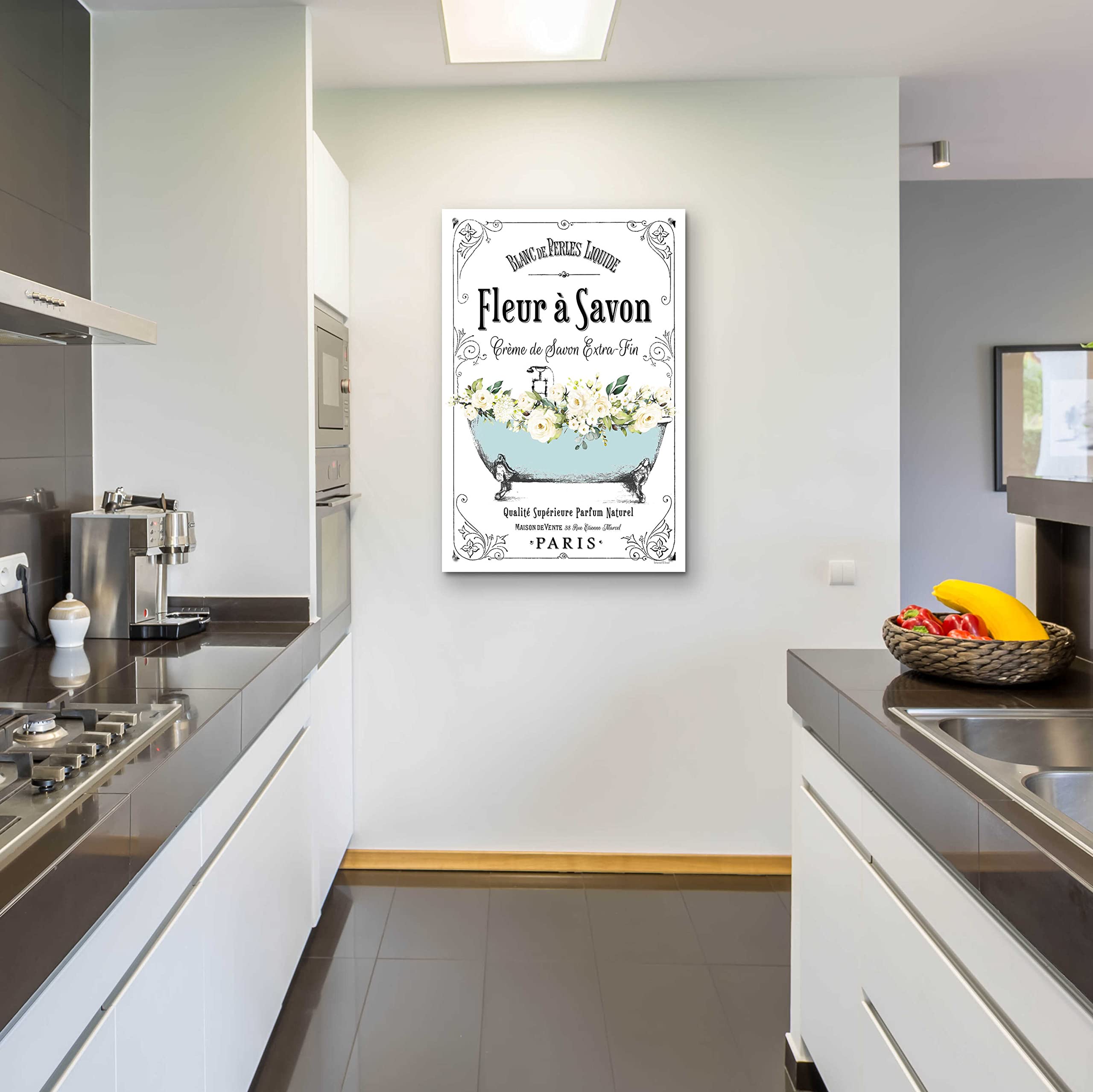 Epic Art 'French Bathroom Set I' by Lettered & Lined - 24