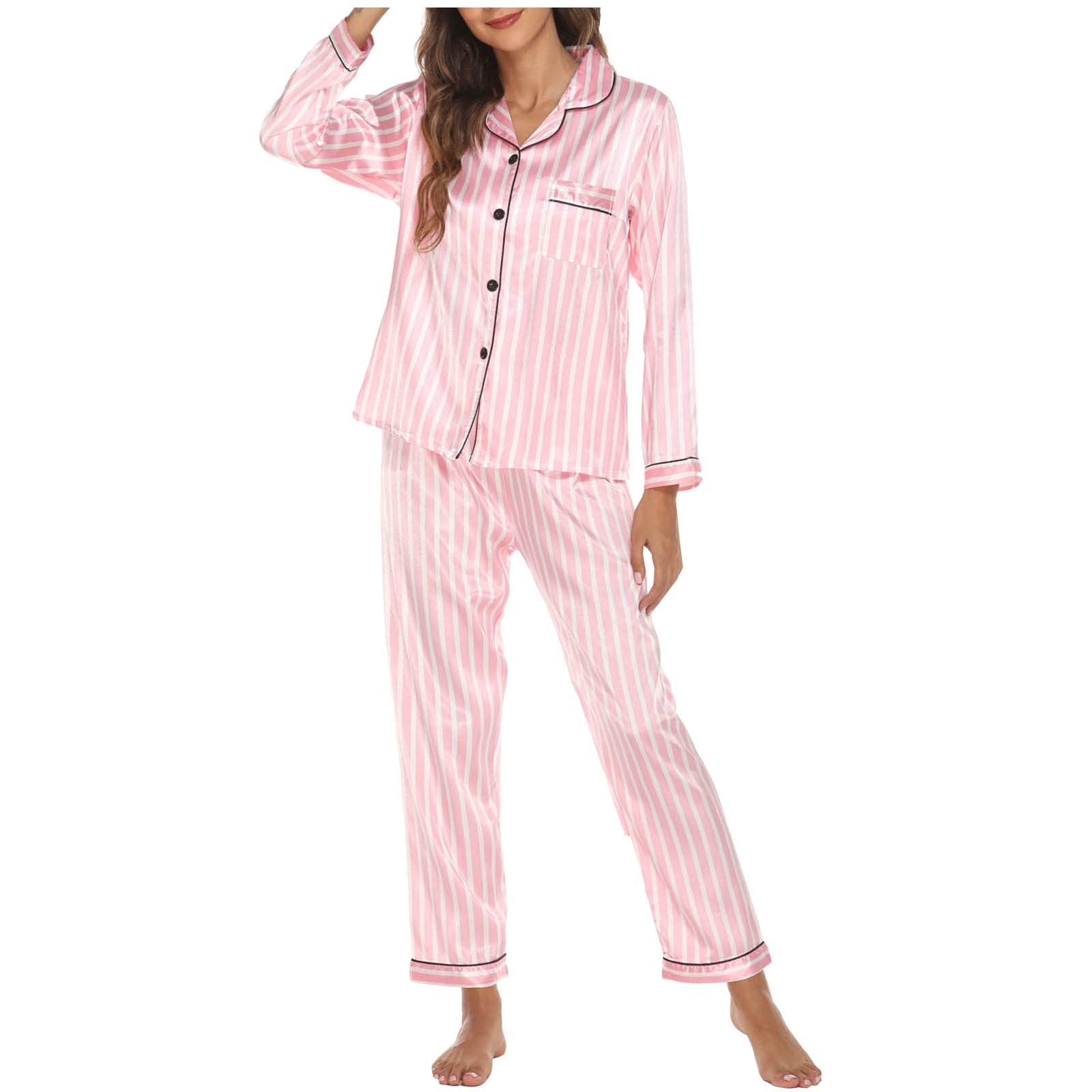 Women's Casual Pant Set - Sexy Two-Piece Graphic Print Pajama & Nightgown Outfit for Summer & Fall 2024 | Lounge Wear, Sleepwear, Home Comfort