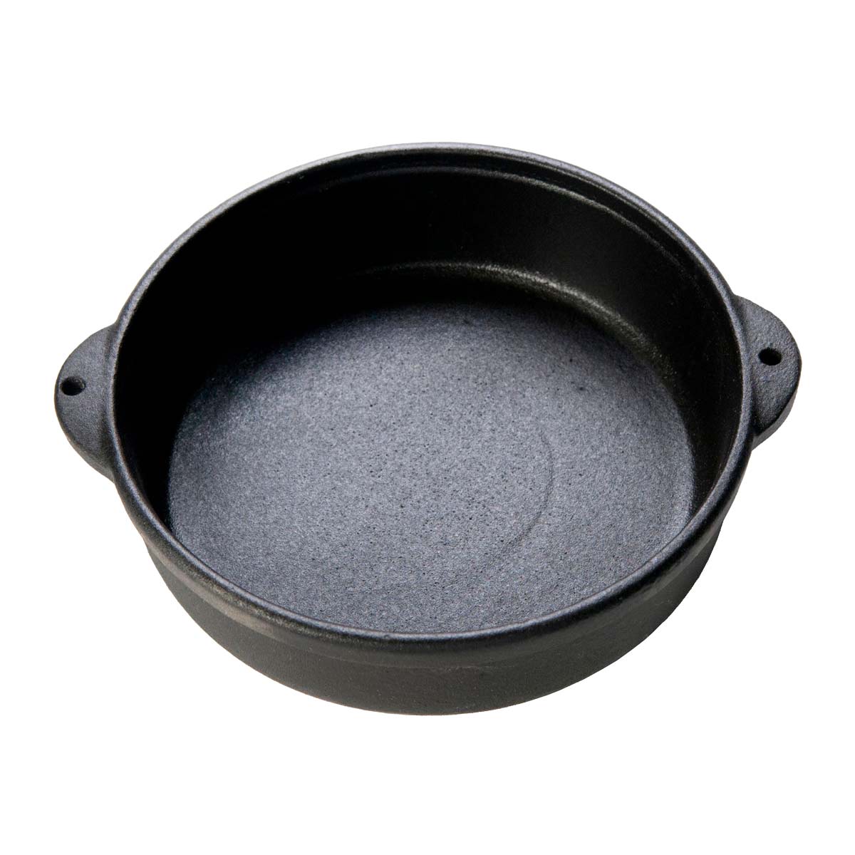Arcata 080540 Cast Iron Round Hot Pot, 12.75 oz - Black Enameled Dutch Oven for Soups, Stews & Braising - Perfect for Stovetop, Oven & Campfire Cooking