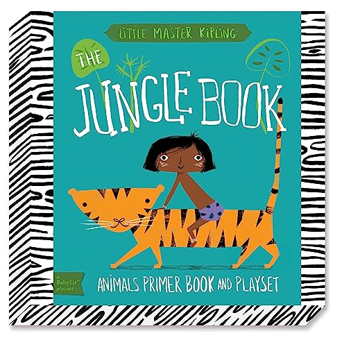 The Jungle Book: BabyLit® Animals Primer Board Book & Playset - Interactive Learning for Toddlers & Preschoolers - Perfect for Storytime, Early Education & Play