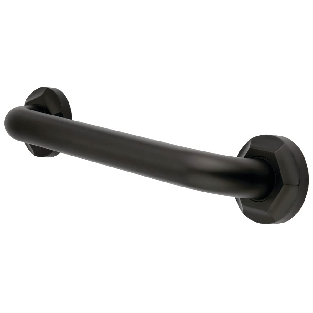 Kingston Brass DR714365 36-Inch Grab Bar - Oil Rubbed Bronze, 1.25-Inch Outer Diameter - ADA Compliant Bathroom Safety Handle for Shower, Bathtub & Elderly Assistance - Metropolitan Decor Designer Trimscape Collection