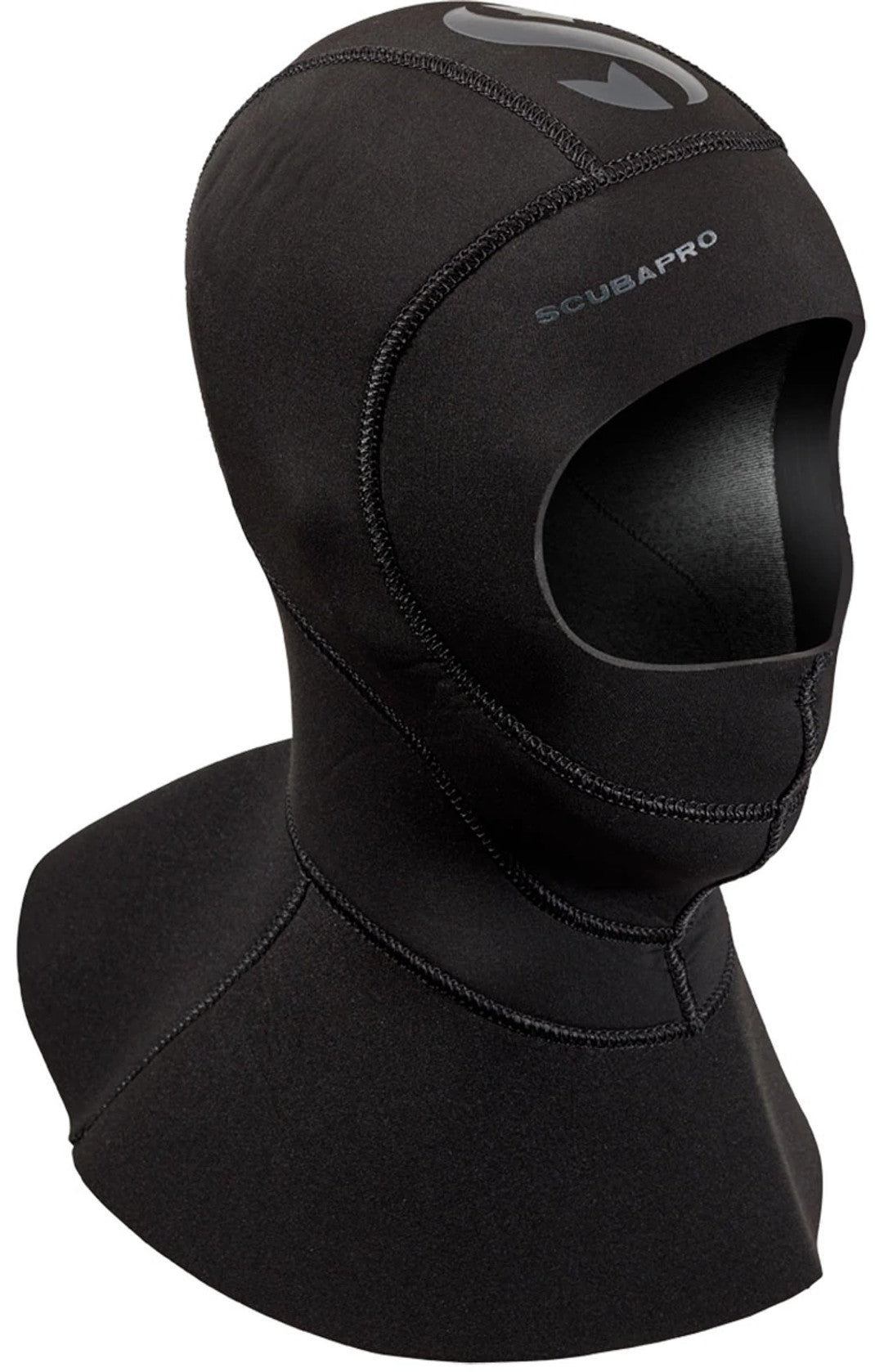Scubapro EVERFLEX 6/4mm Bibbed Scuba Diving Hood - Warm & Flexible Neoprene for Cold Water Diving, Snorkeling & Spearfishing