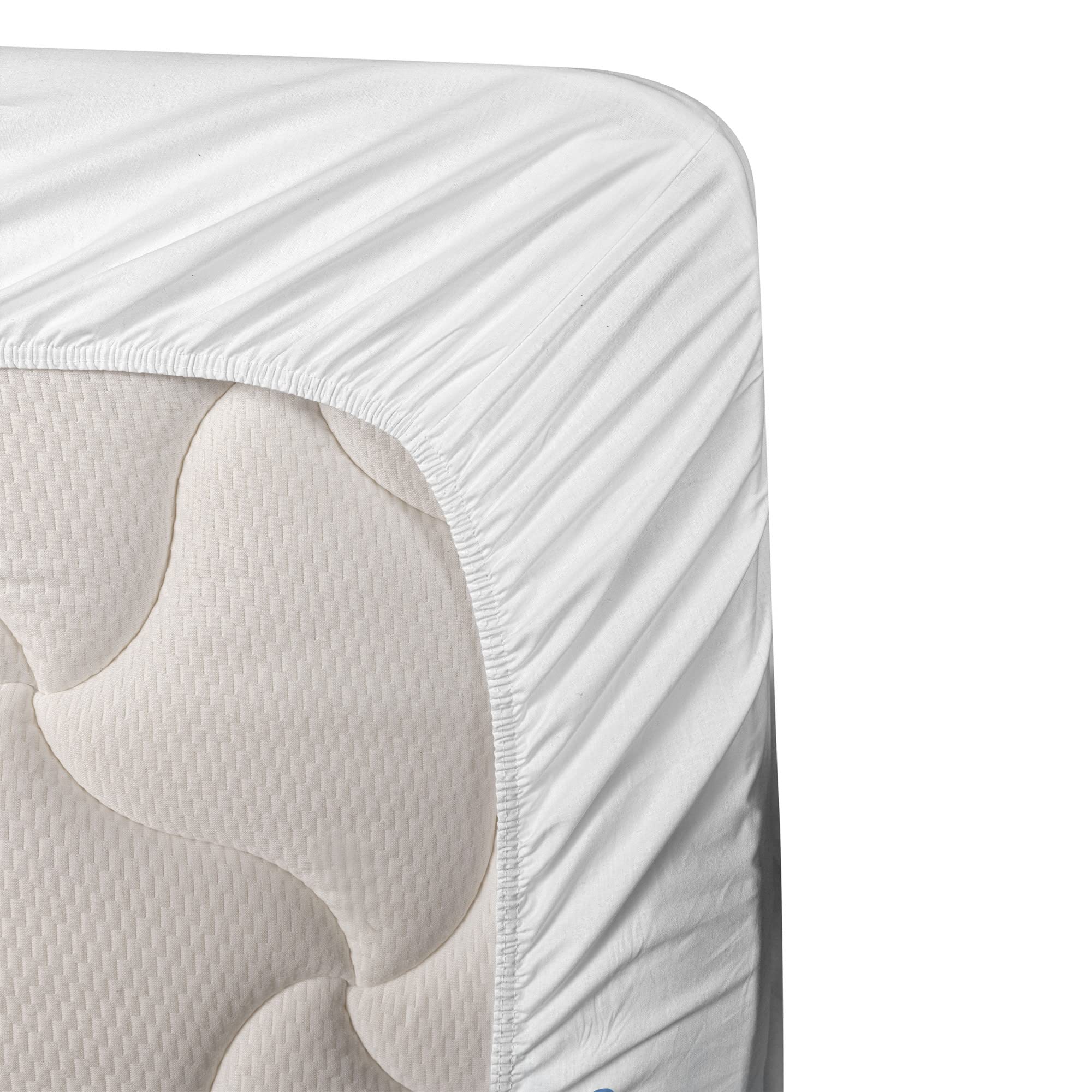 Ambesonne Modern 4-Piece Queen Sheet Set - Aquarium Water Bubbles Splashes Art Print Bedding, Dark Blue & Sky Blue - Fitted & Flat Sheets with Pillowcases - Perfect for Coastal, Nautical or Ocean-Themed Bedrooms