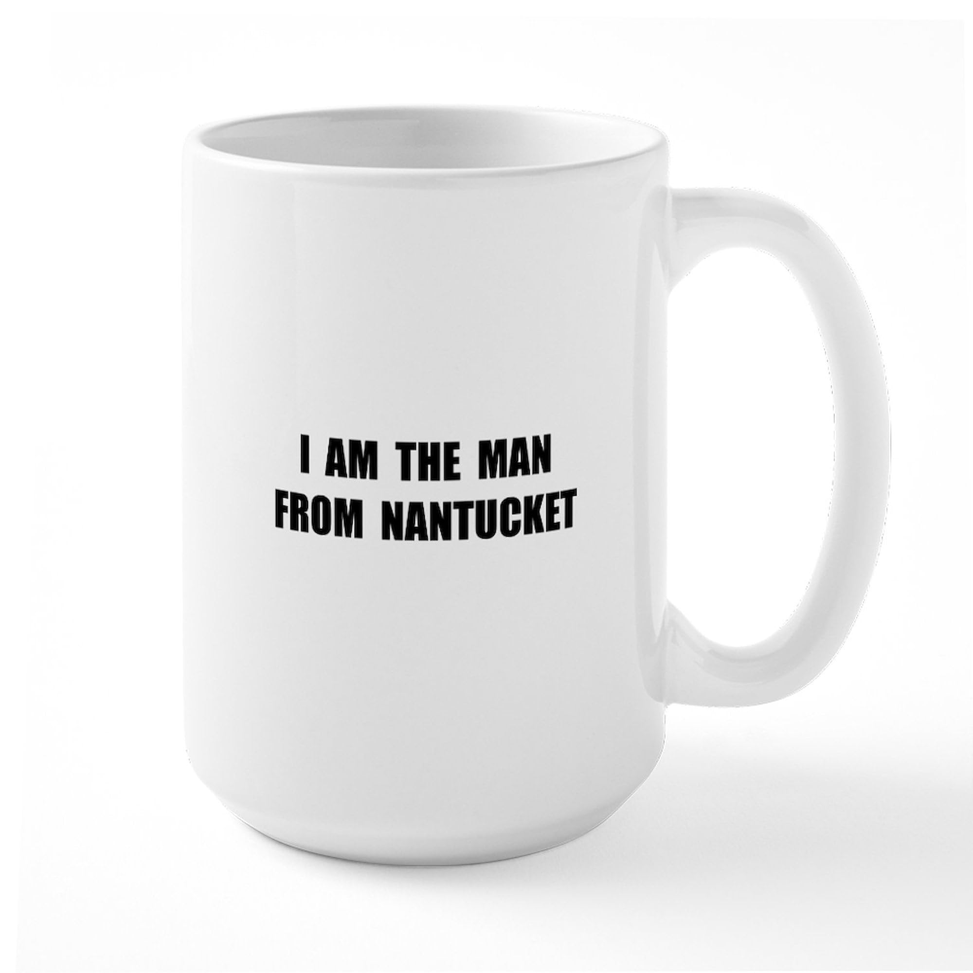 Nantucket Ceramic Coffee Mug 15 oz (444 ml) - Durable & Stylish Coffee Cup for Men - Perfect for Home, Office, or Gifts