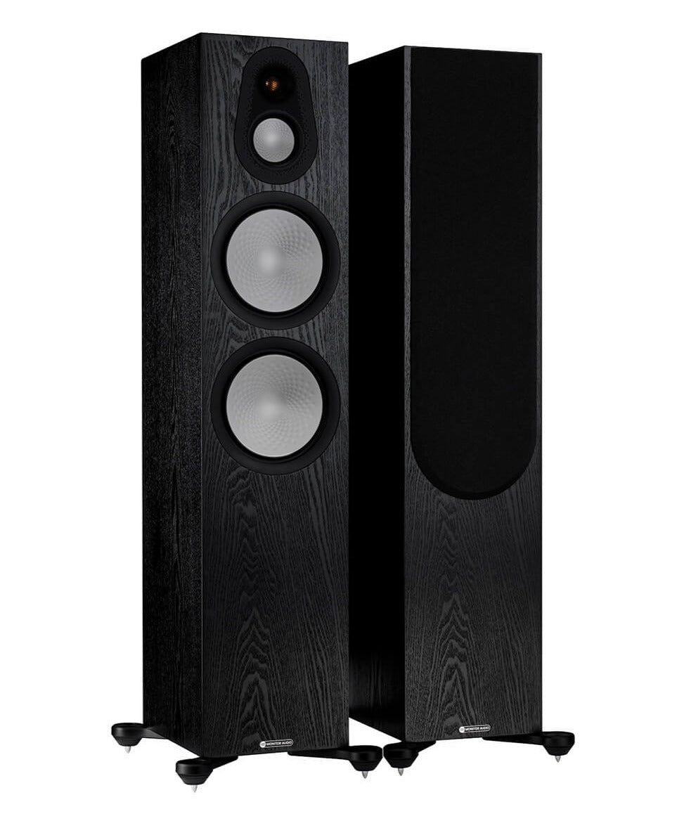 Monitor Audio Silver 500 7G Floor Standing Speakers (Pair) - High-End Home Theater & Stereo Audio System for Living Room & Music Studio