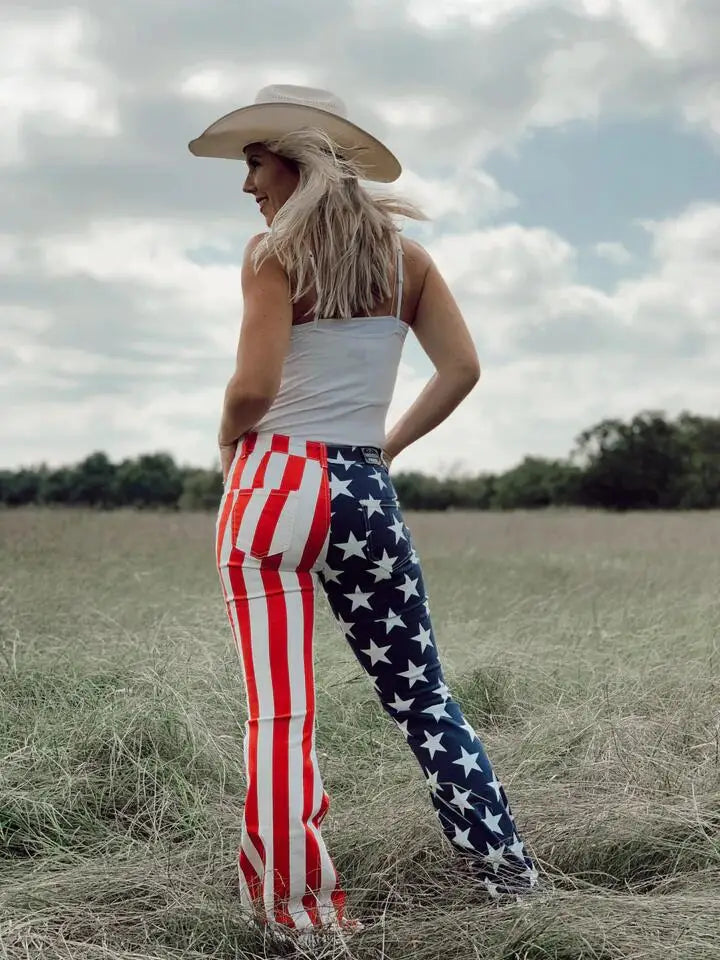 Patriotic American Flag Shorts & Pants - USA Texas Style 4th of July Outfit for Men & Women | Perfect for Independence Day Parties, Festivals & Country Themed Events