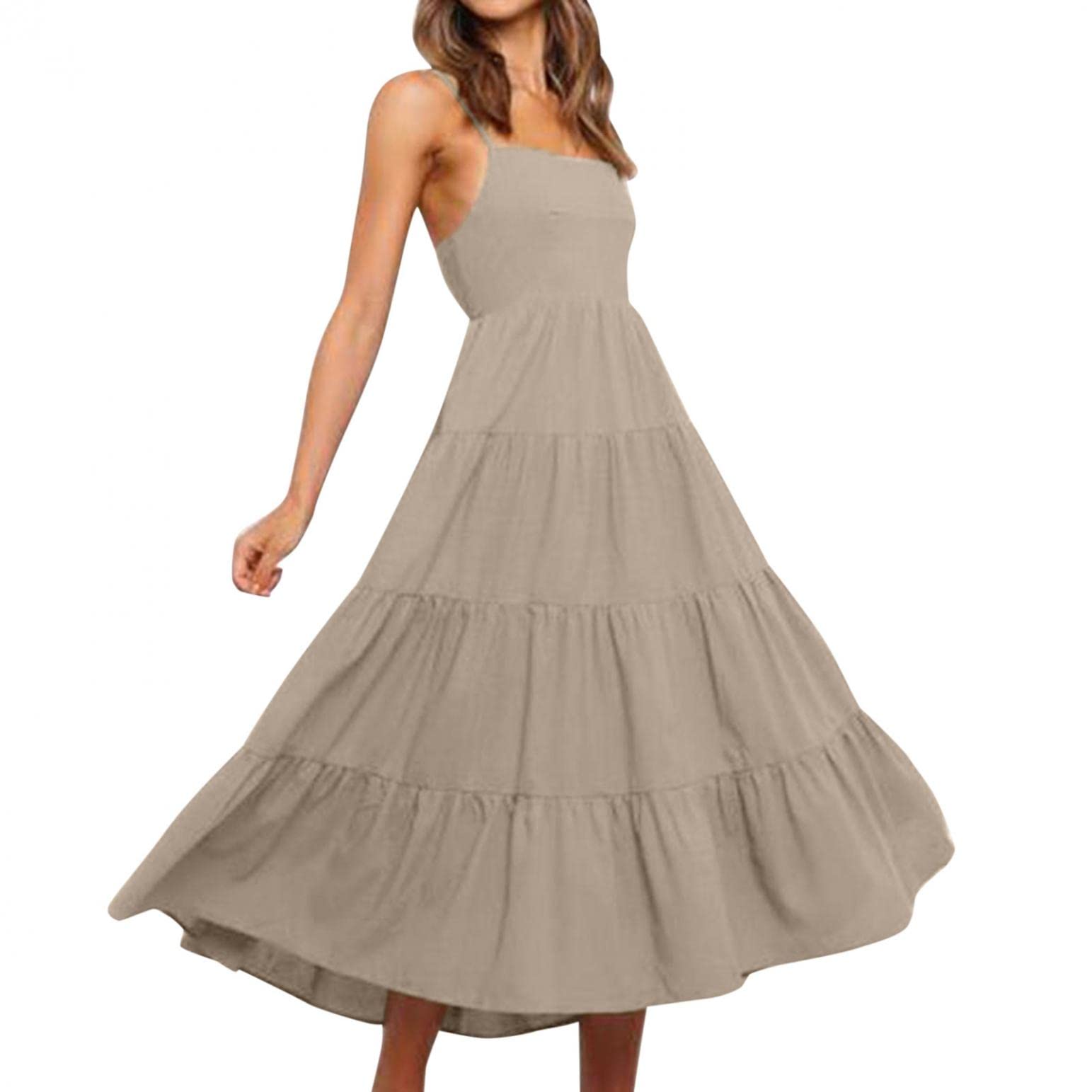 BAGELISE Women's Maxi Dress - Sleeveless Summer Slip Dress for Beach Vacation, Date Night & Party | Sexy Long Casual Dress for Women | Perfect for Outdoor Events, Travel & Evening Outings