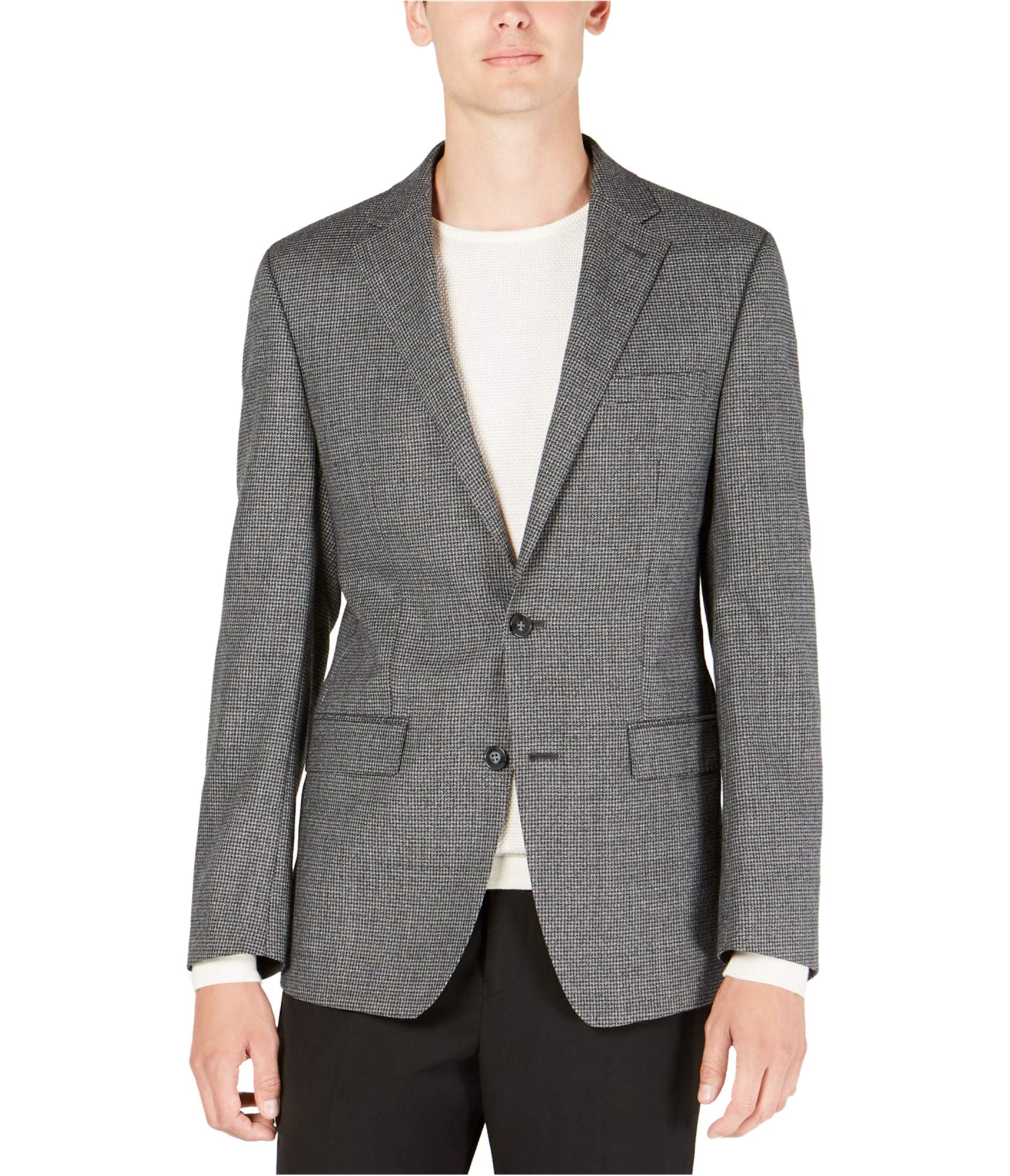 Calvin Klein Men's Slim Fit Two-Button Blazer Jacket | Formal & Business Attire | Perfect for Office, Weddings & Special Occasions