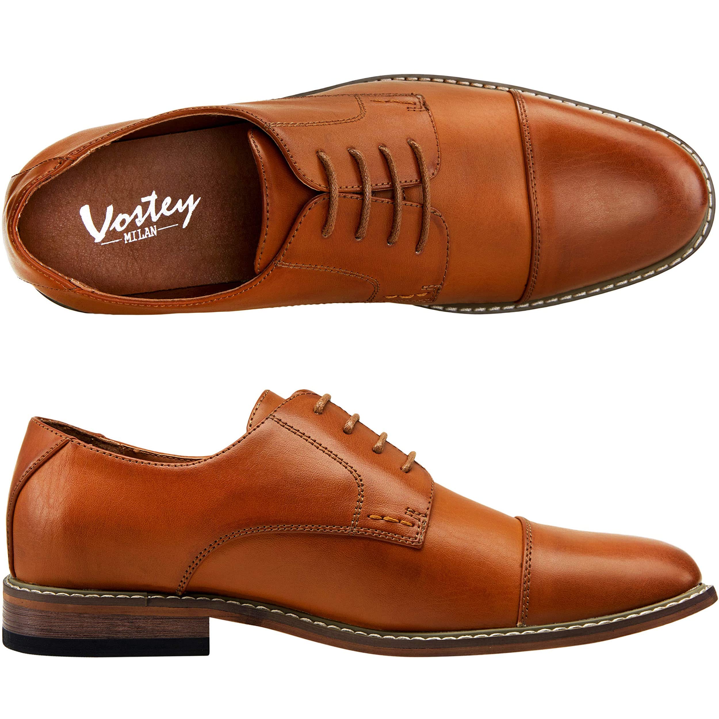 Vostey Men's Oxford Dress Shoes - Classic Business Formal Shoes for Men | Perfect for Office, Weddings & Special Occasions