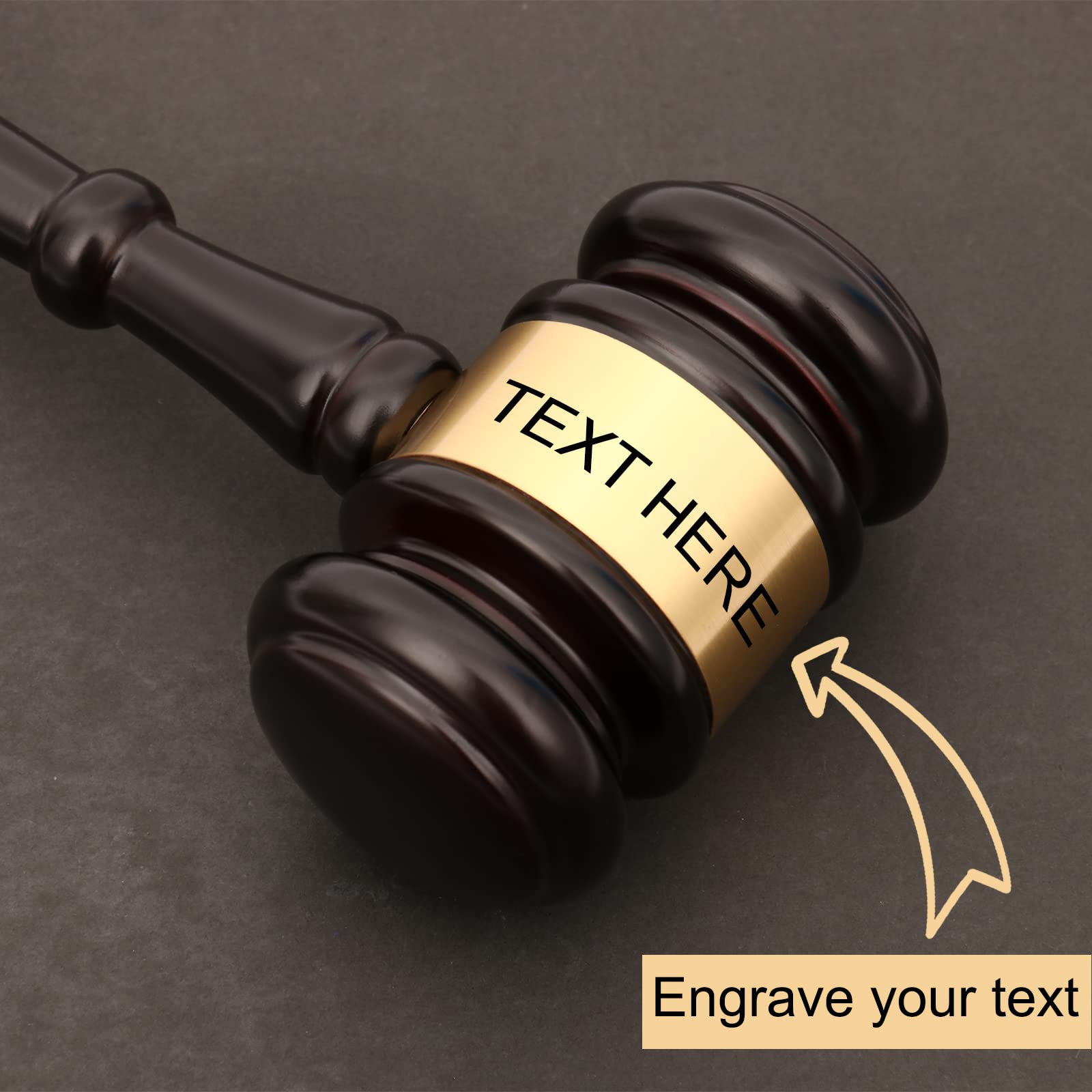 Custom Wooden Gavel & Sound Block Set for Lawyers, Judges & Auctions - Courtroom & Ceremonial Use