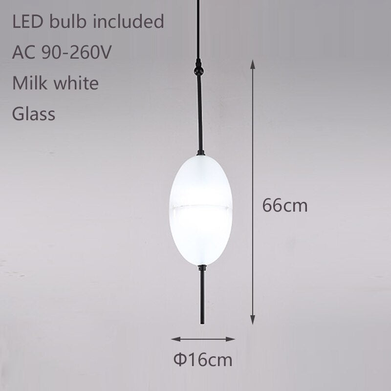 Tear Drop Glass Pendant Lights - Modern Dimmable Chandelier for Living Room, Dining Room, Bedroom & Kitchen | Elegant Hanging Ceiling Light Fixture