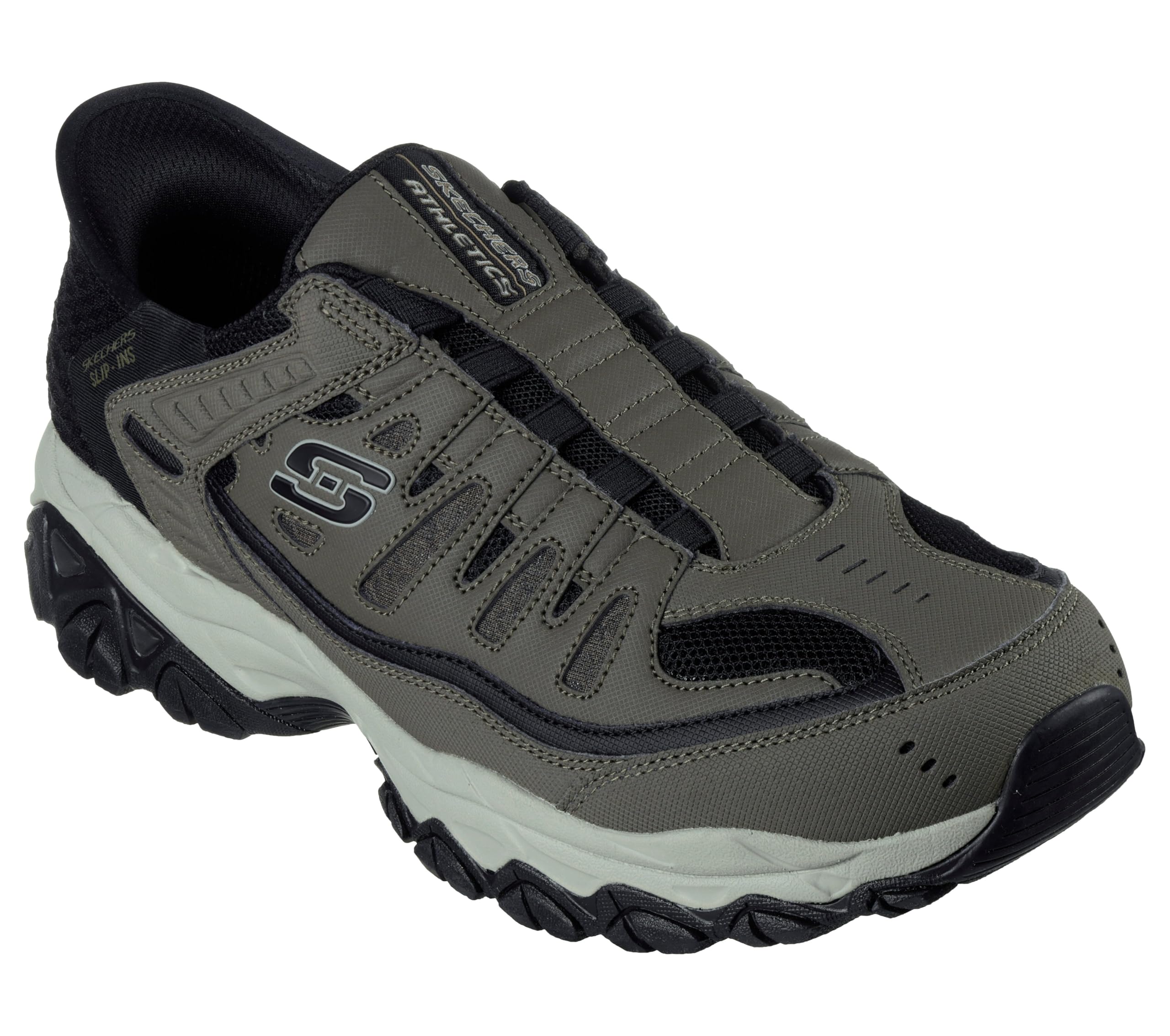 Skechers Men's Afterburn M-Fit Ridgeburn Hands-Free Slip-On Loafers - Comfortable Casual Shoes for Walking, Work & Everyday Wear