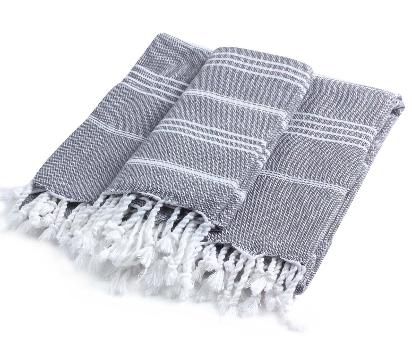 Premium 2-Piece Pestemal Turkish Towel Set - 100% Cotton Bath Towel (37