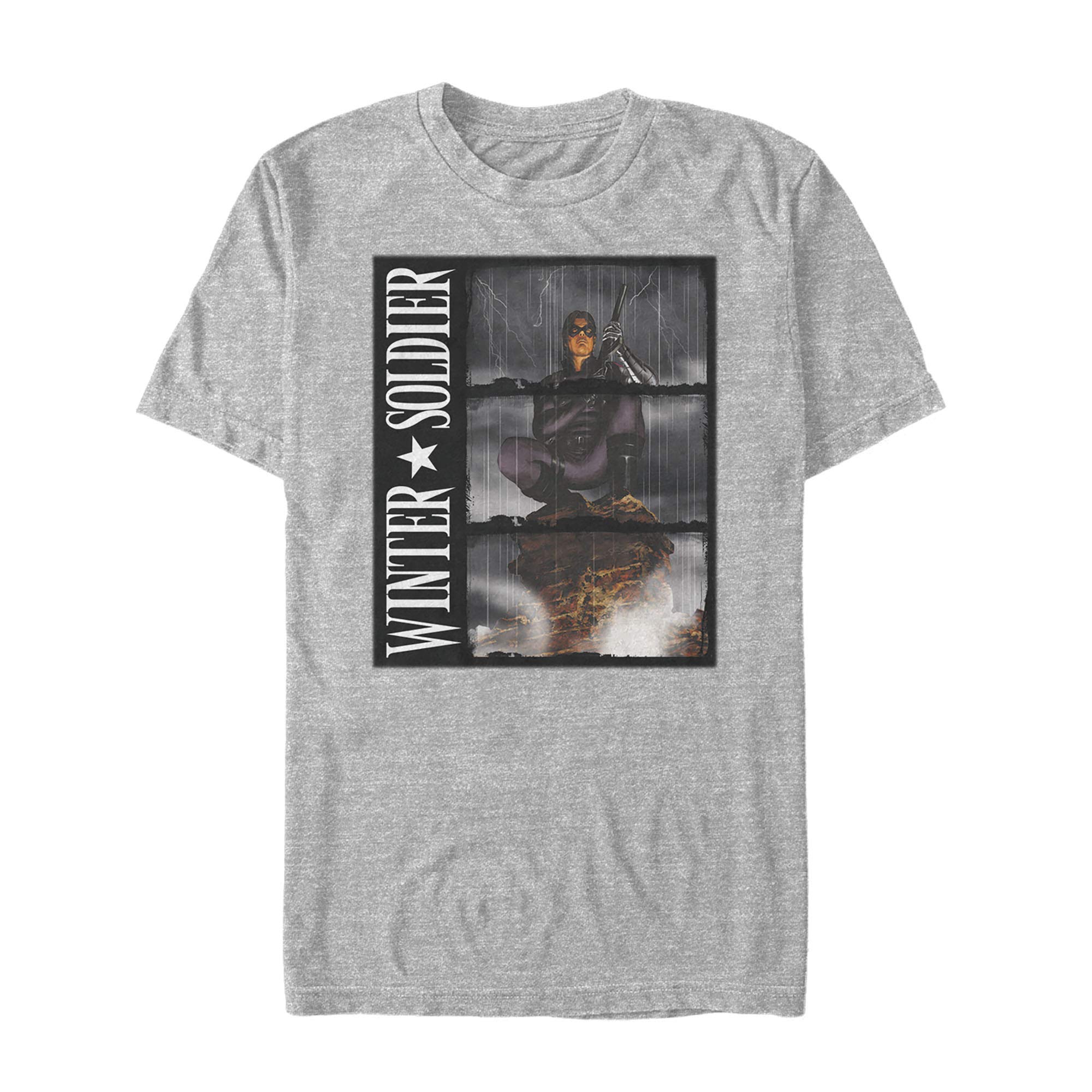 Marvel Men's Winter Soldier Graphic T-Shirt - Casual Superhero Tee for Fans, Cosplay & Everyday Wear