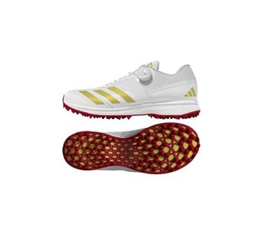 Adidas 22YDS Boost Gold Met Cricket Shoes 2025 - Lightweight Running Shoes for Men with Comfortable Cushioning - Perfect for Cricket Matches, Training & Outdoor Sports