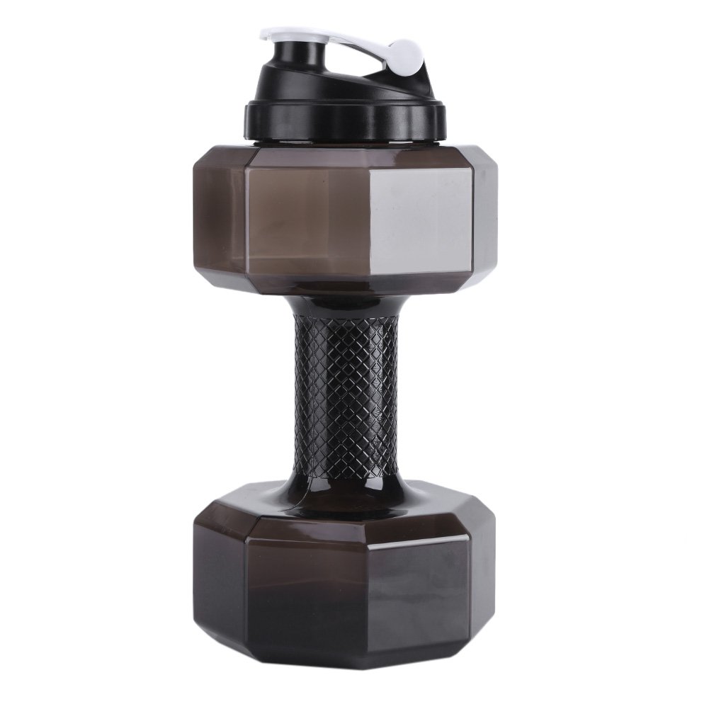 2.2L Dumbbell Water Bottle - Large Gym Fitness Bottle for Workout & Training