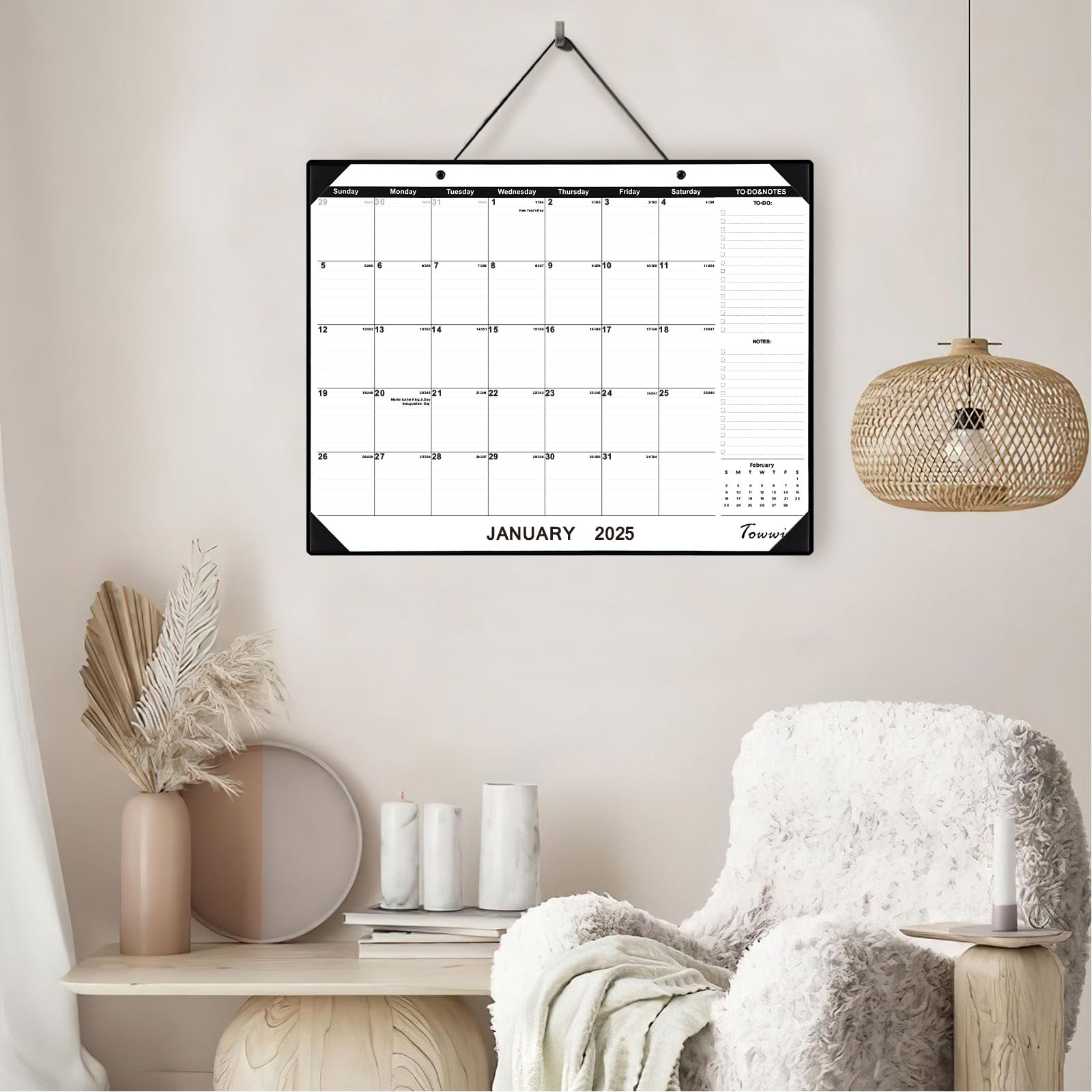 TOWWI 2025 Large Desk Calendar 22