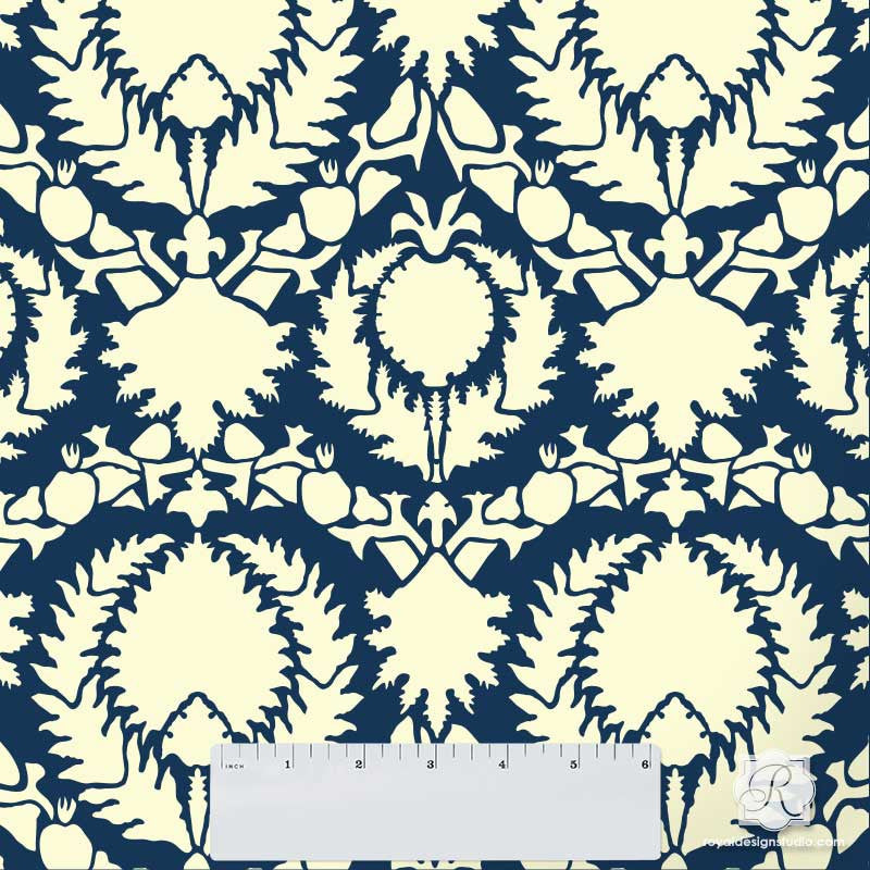 Authentic Silk Road Suzani Craft Stencil - Traditional Central Asian Embroidery Design Template for DIY Home Decor & Fabric Painting | Perfect for Wall Art, Pillow Covers, and Table Runners