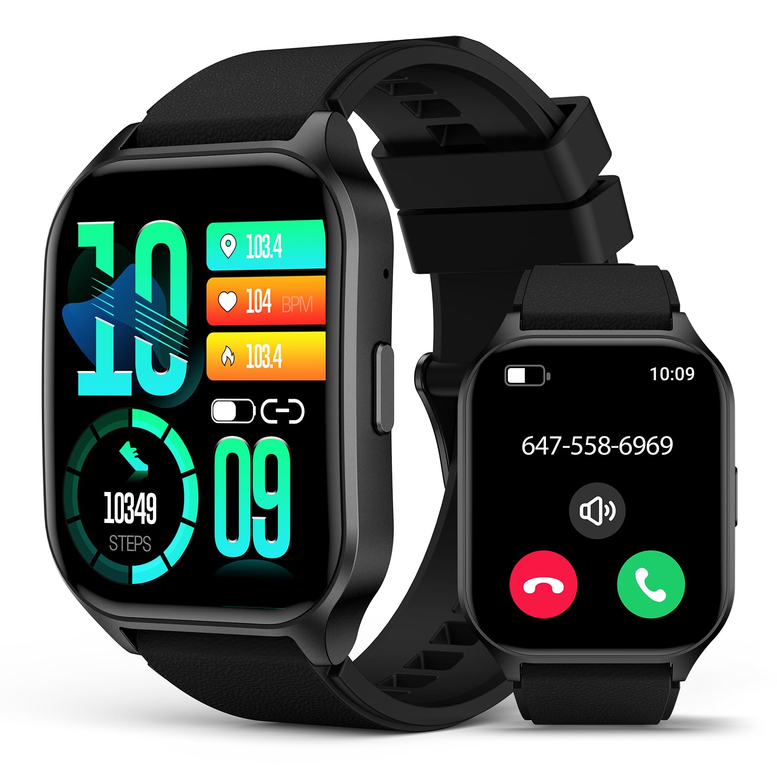 SOUYIE Smart Watch for Men & Women with Call Function, 2.06