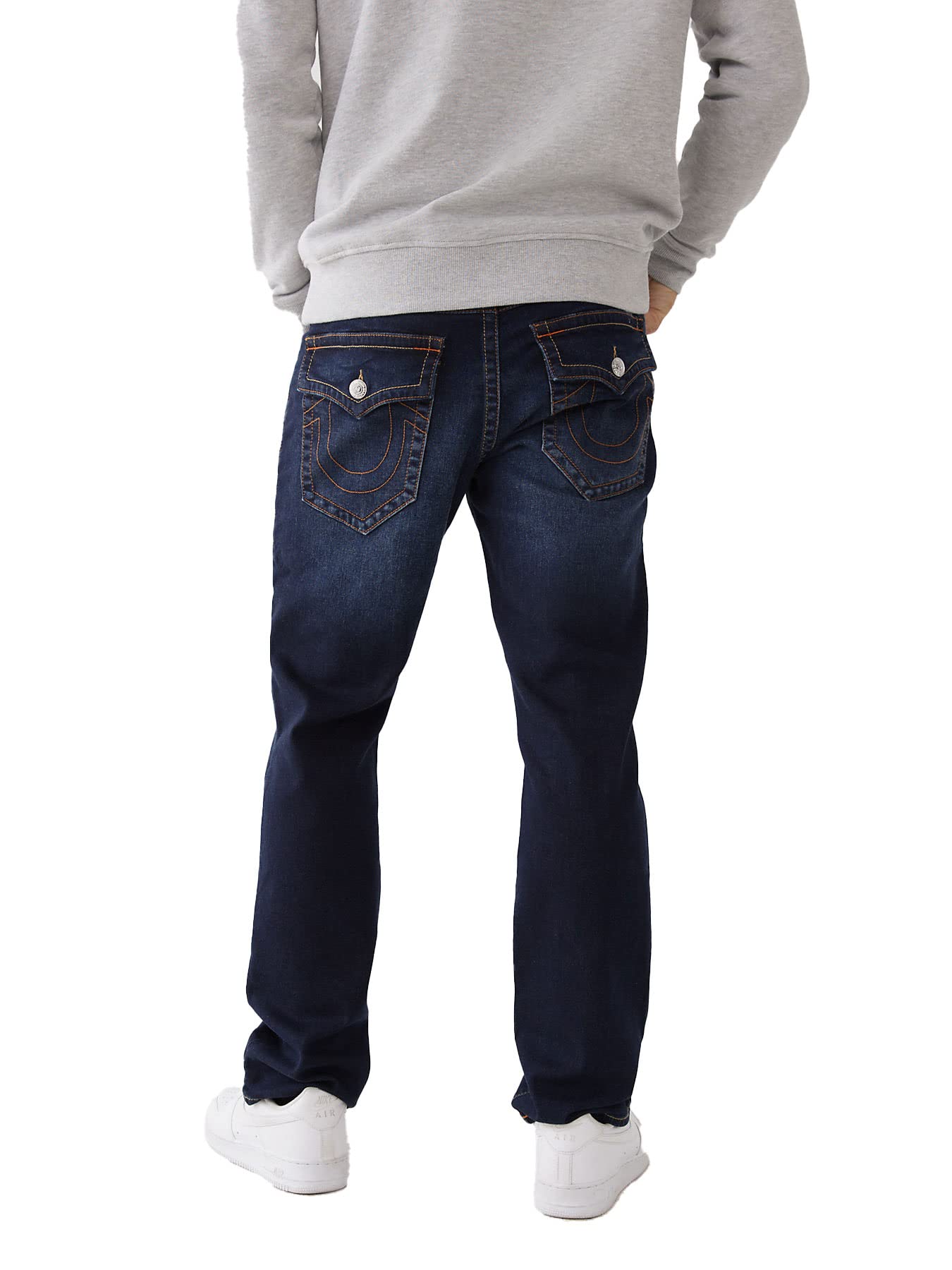 True Religion Men's Ricky Straight Leg Jeans - Classic Denim Pants for Casual Wear & Street Style | Perfect for Everyday Outfits, Dating & Night Out