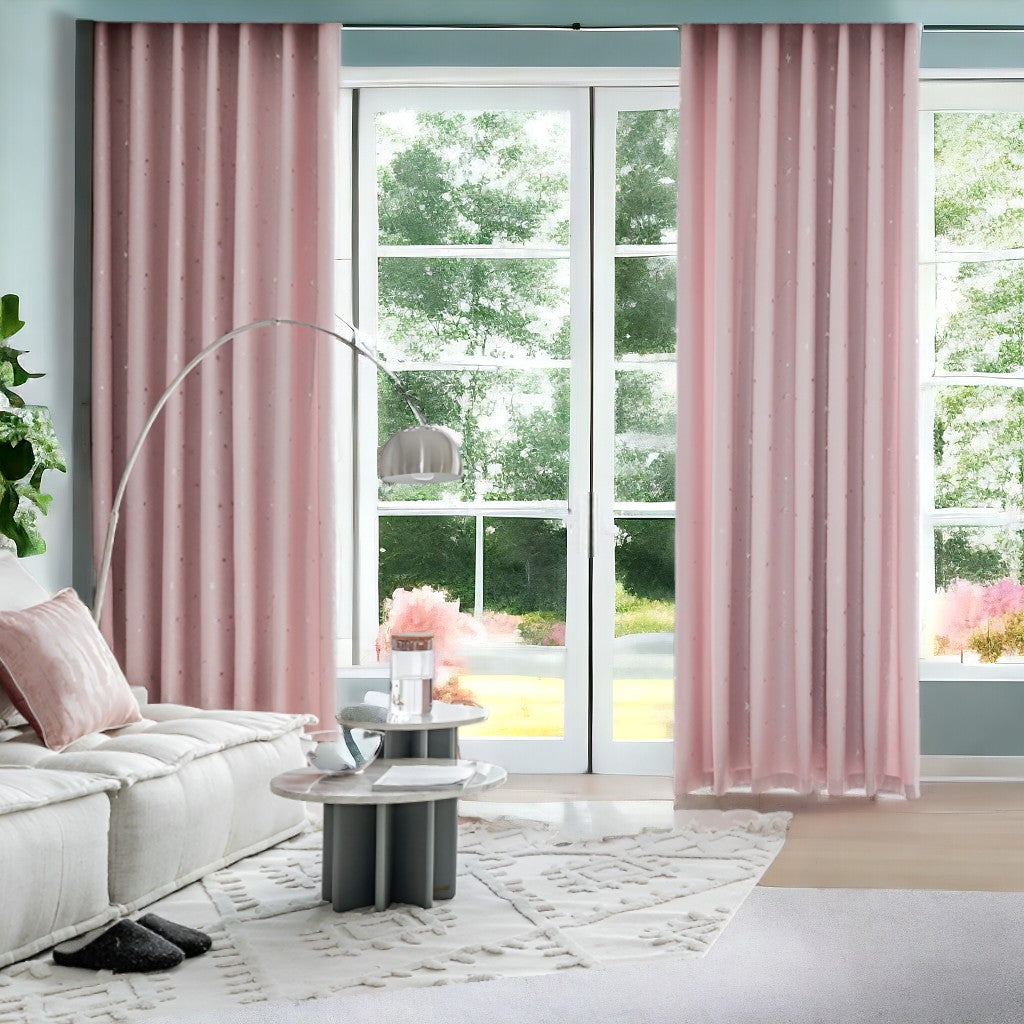 Colette Soundproof & Thermal Blackout Custom Curtain with Star Design - Perfect for Bedroom, Nursery & Home Theater Noise Reduction