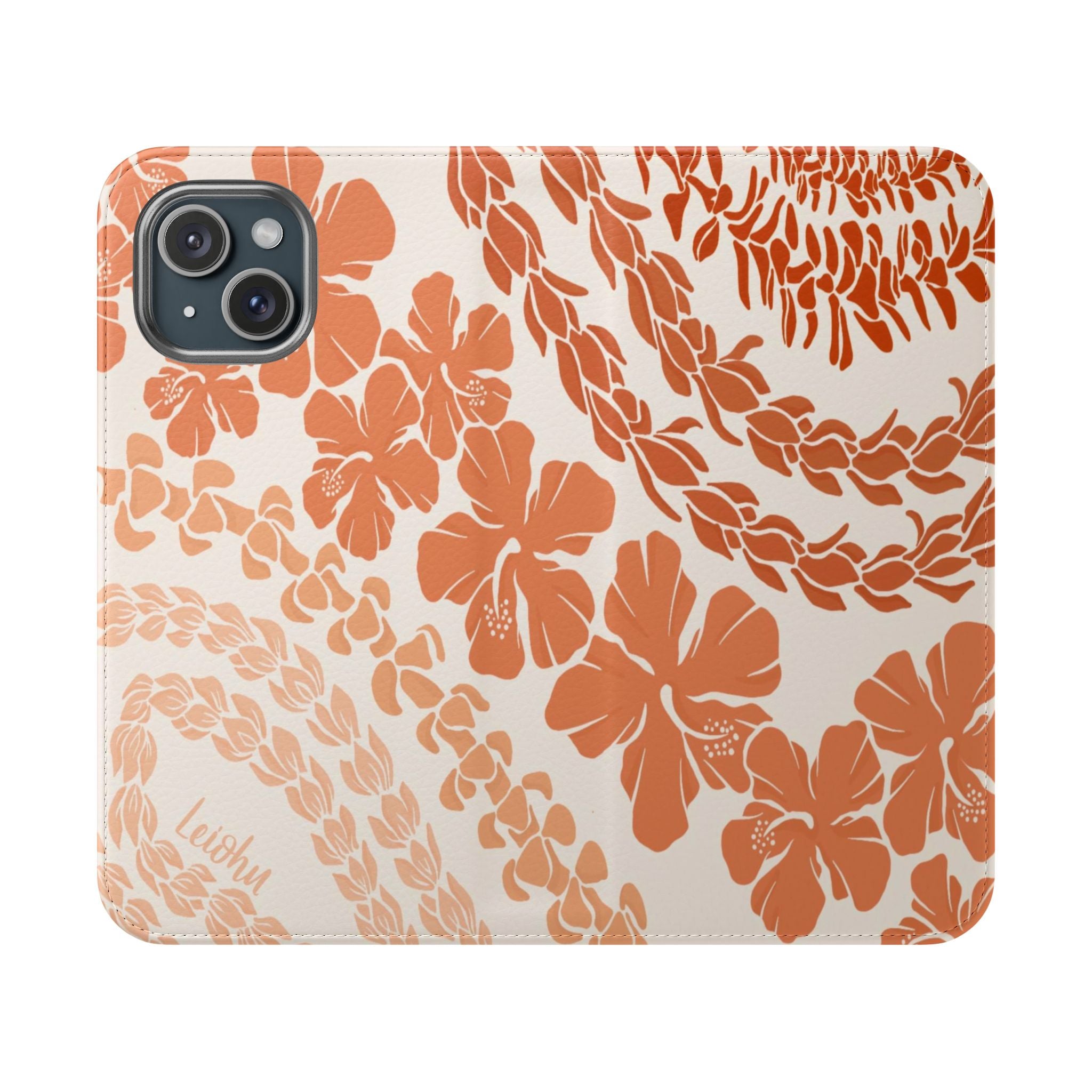 Groovy Lei Warm Folio Case for iPad - Soft PU Leather Protective Cover with Hand Strap | Perfect for Work, Travel & Everyday Use