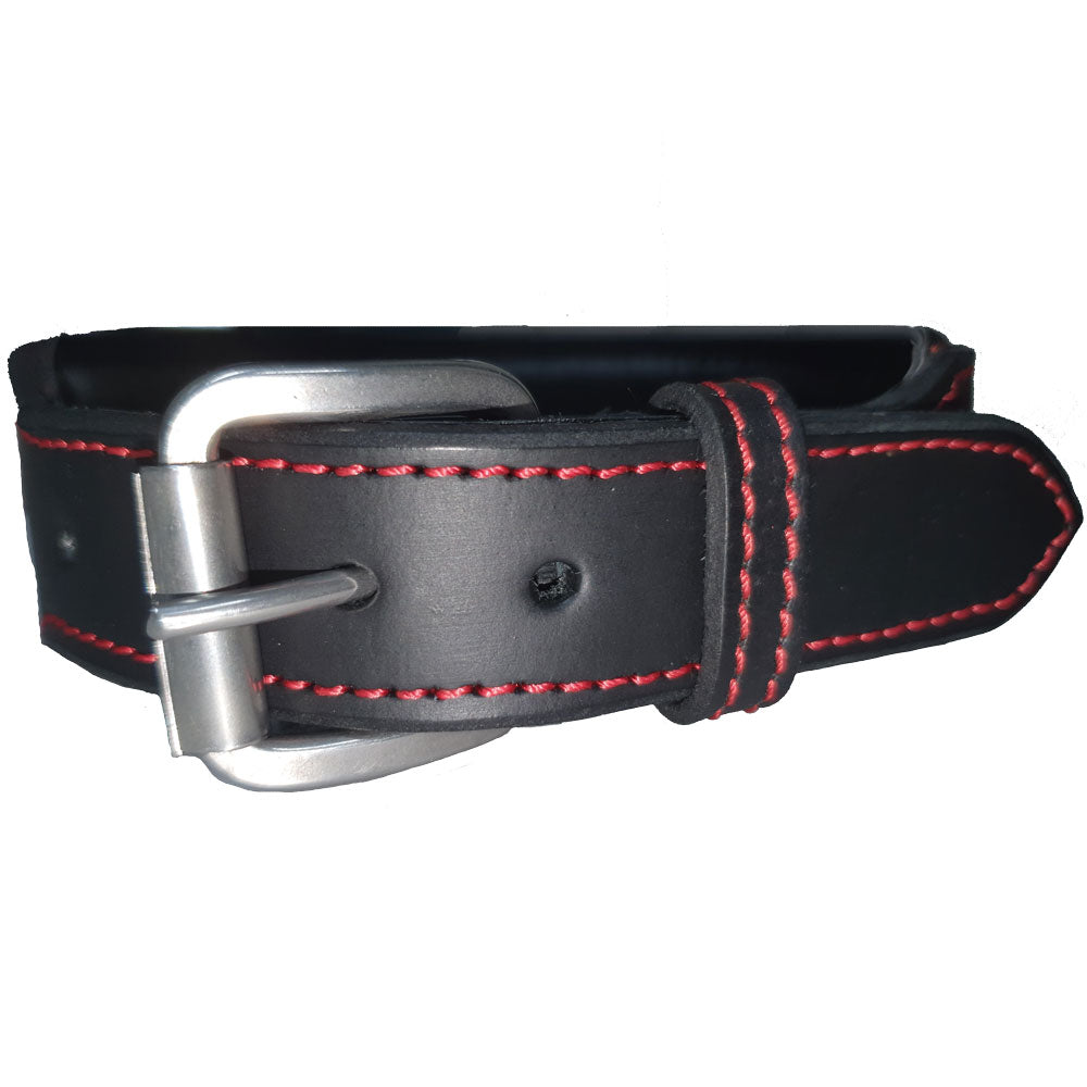 Bad Boy Cut Out Leather Dog Collar - Stylish & Durable for Large Breed Dogs - Perfect for Training, Walking & Outdoor Adventures