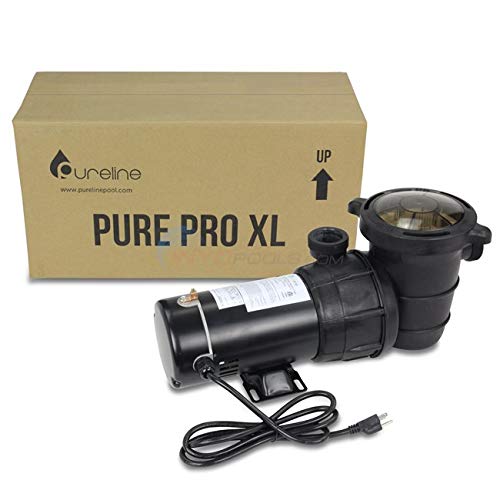 Pureline Pure Pro XL 0.75 HP Single Speed Above Ground Pool Pump - Energy Efficient Swimming Pool Water Circulation System for Backyard, Inground & Outdoor Pools