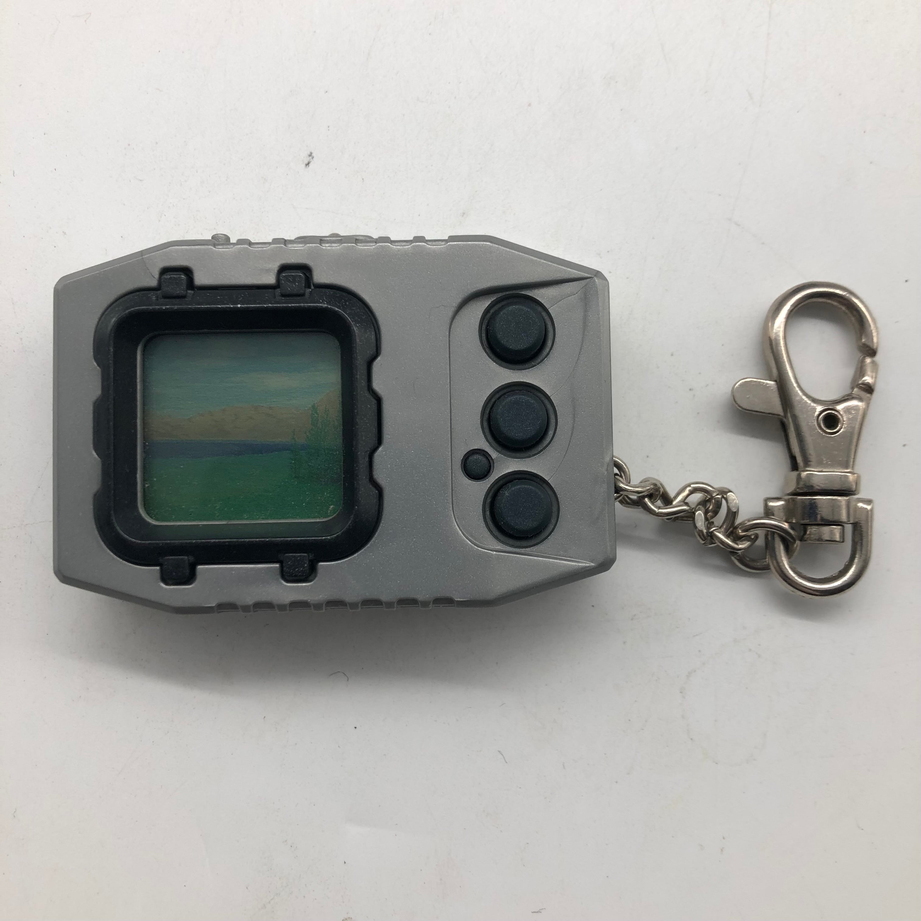 Original Digimon Pendulum Version 1998 - Digital Monster Virtual Pet (Silver Black) - Perfect for Collectors & Retro Gaming Fans