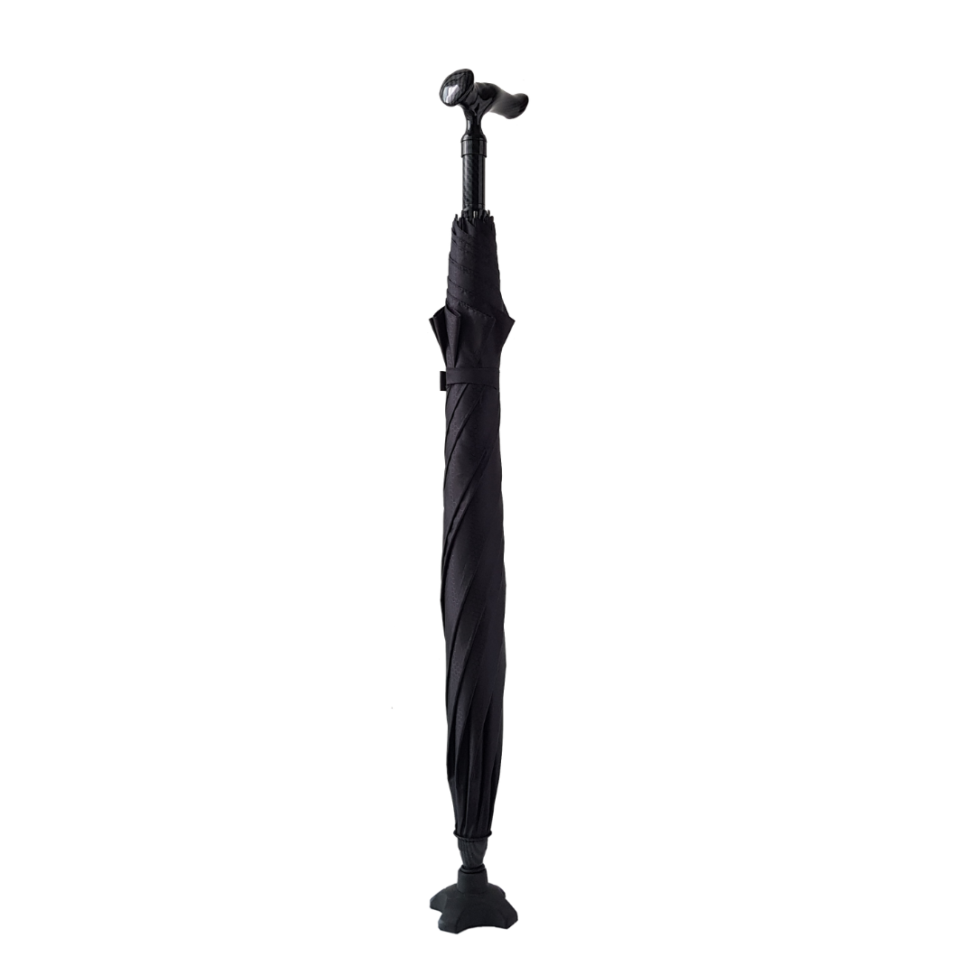 AgeGracefully CarbonBond Smart 2-in-1 Umbrella Walking Cane - Lightweight Adjustable Mobility Aid for Seniors & Outdoor Enthusiasts (Perfect for Hiking, Travel & Rainy Days)