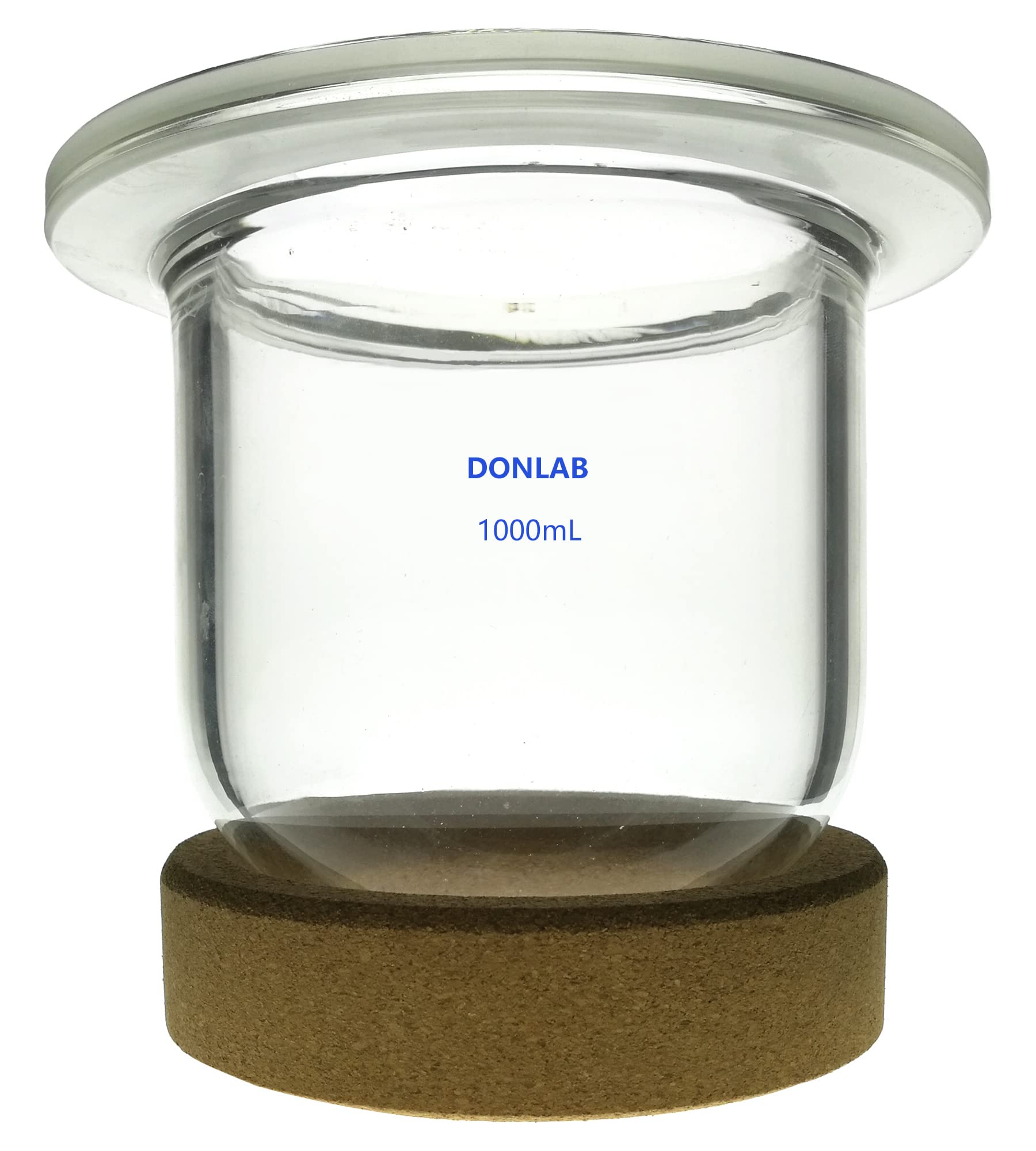 1L Round Bottom Reaction Flask - REA-53-1000 Replacement Kettle Body - Borosilicate Glass Chemistry Flask for Lab Experiments, Distillation & Chemical Reactions