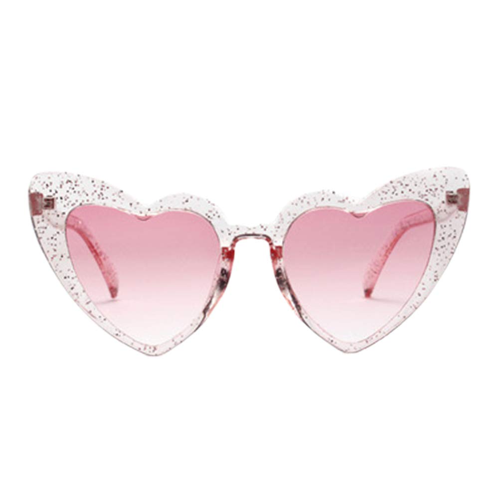 FENICAL Pink Heart Sunglasses for Women - Trendy Love Heart Shaped Fashion Eyewear for Ladies & Adults | Perfect for Valentine's Day, Summer Outfits & Instagram Photos