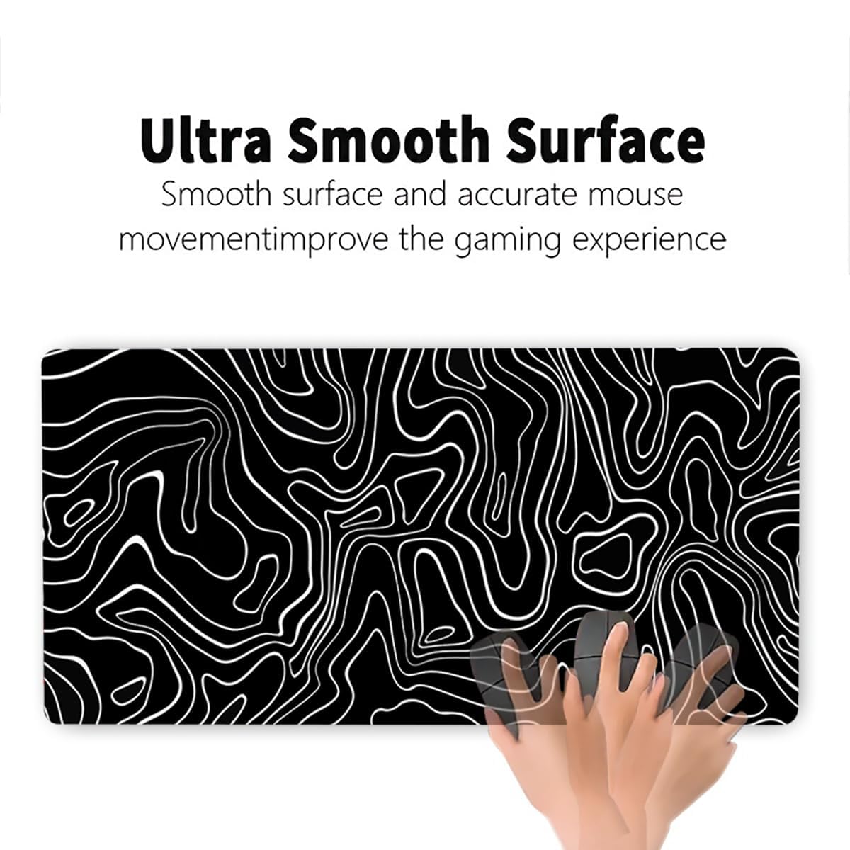 Premium Non-Slip Gaming Mouse Pad - Extra Large Desk Mat with Stitched Edges for PC, Laptop & Office Work | Perfect for Gamers, Programmers & Home Office Use
