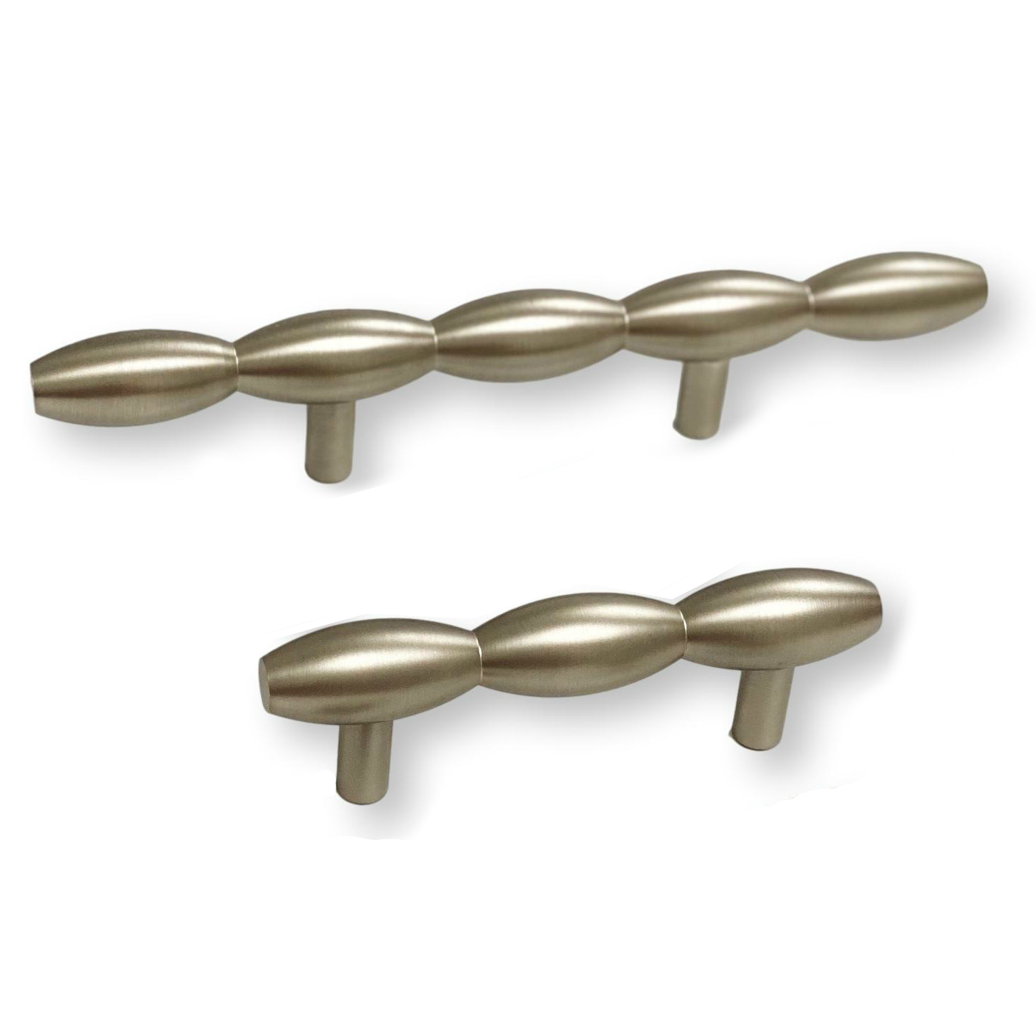 Premium Brushed Nickel Cabinet Knobs & Drawer Pulls - Lew's Hardware Barrel Series - Modern Kitchen & Bathroom Cabinet Hardware for Home Renovation
