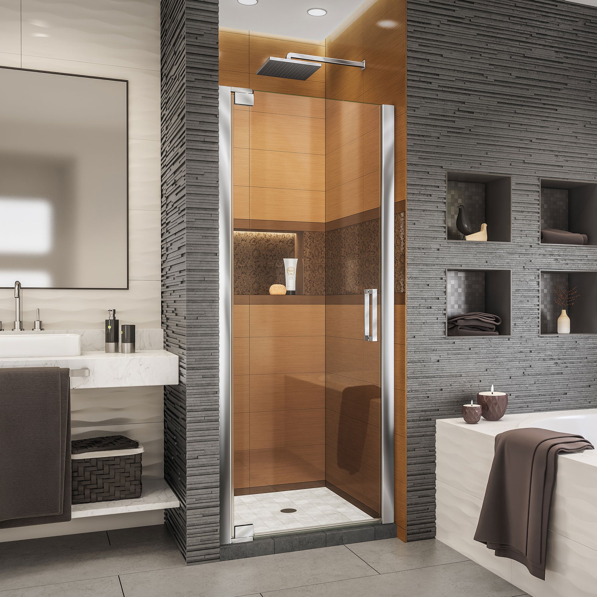 DreamLine Elegance LS Frameless Pivot Shower Door 28.75
