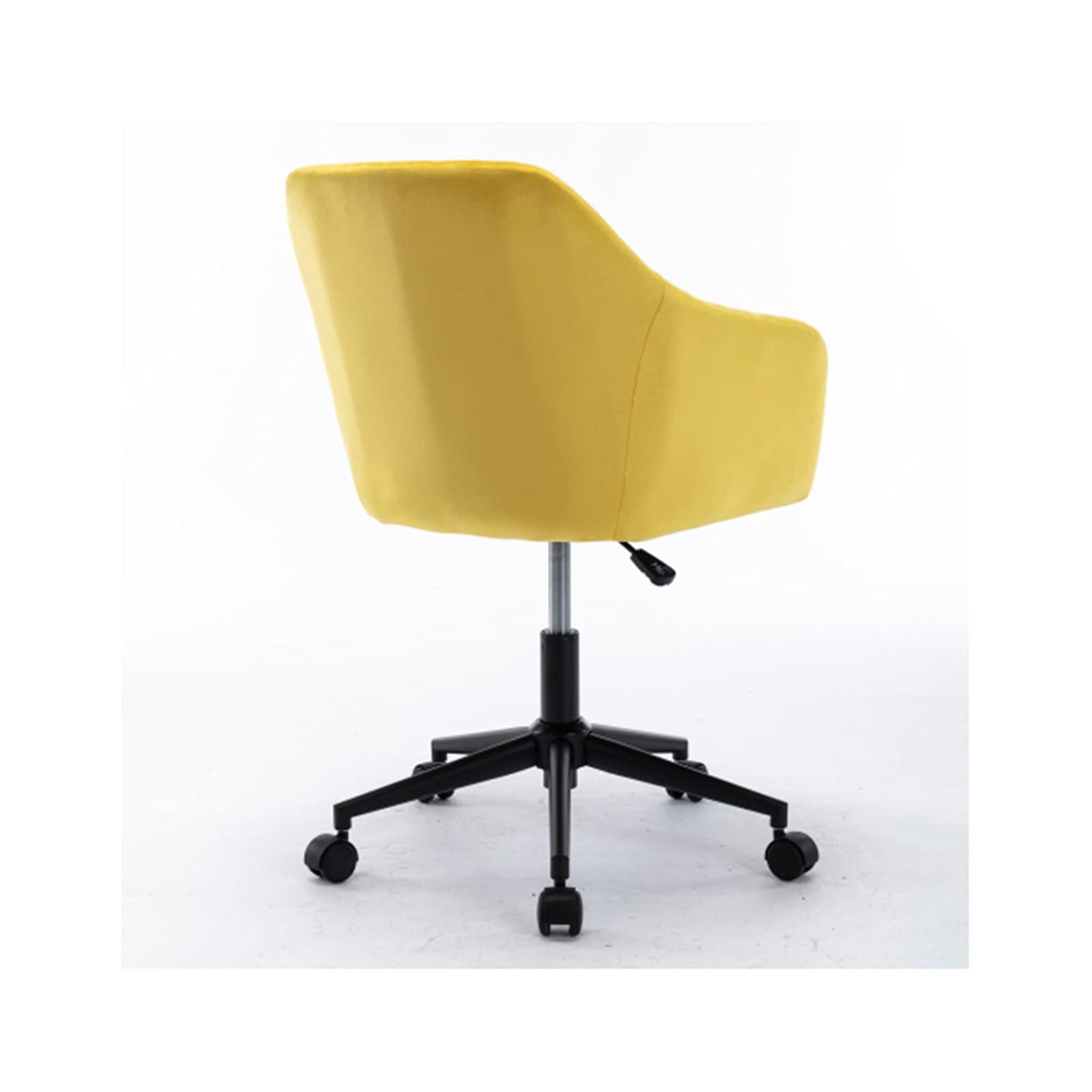 Ergonomic Home Office Chair with Mid Back Support - Modern Velvet Swivel Desk Chair with Arms for Comfortable Work & Study - Perfect for Small Spaces, Gaming & Remote Work