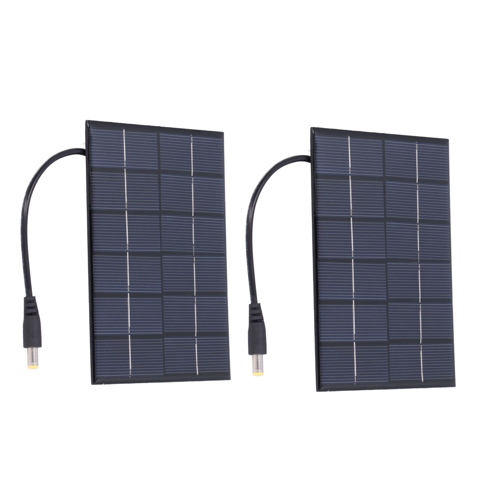 2W Solar Panel - Portable, Lightweight & Durable Polysilicon Solar Charger for Home, Camping, RV & Outdoor Lighting | Compact Design for Solar Lights & Small Devices