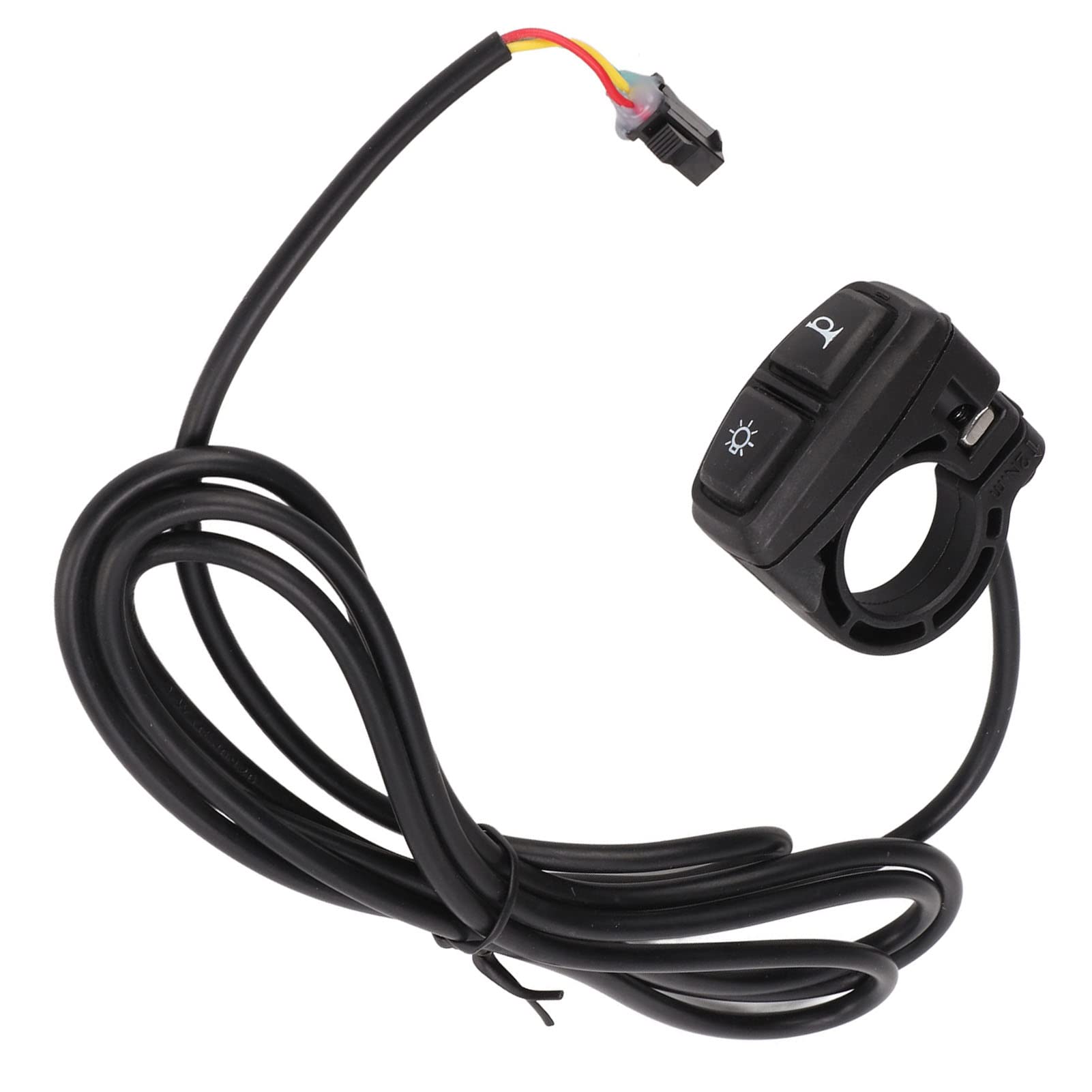 2-in-1 Electric Lamp Horn Switch with Light Adapter Cable for Motorcycle Scooter - Durable Control Switch for Headlight & Horn - Perfect for Night Riding and Urban Commuting