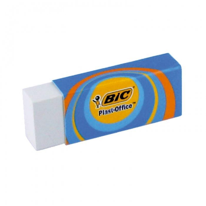 Bic Mini Plast Office Eraser - Pack of 10 (0.15 oz Each) - Perfect for School, Office & Art Projects - Small Erasers for Pencils, Drafting & Detail Work