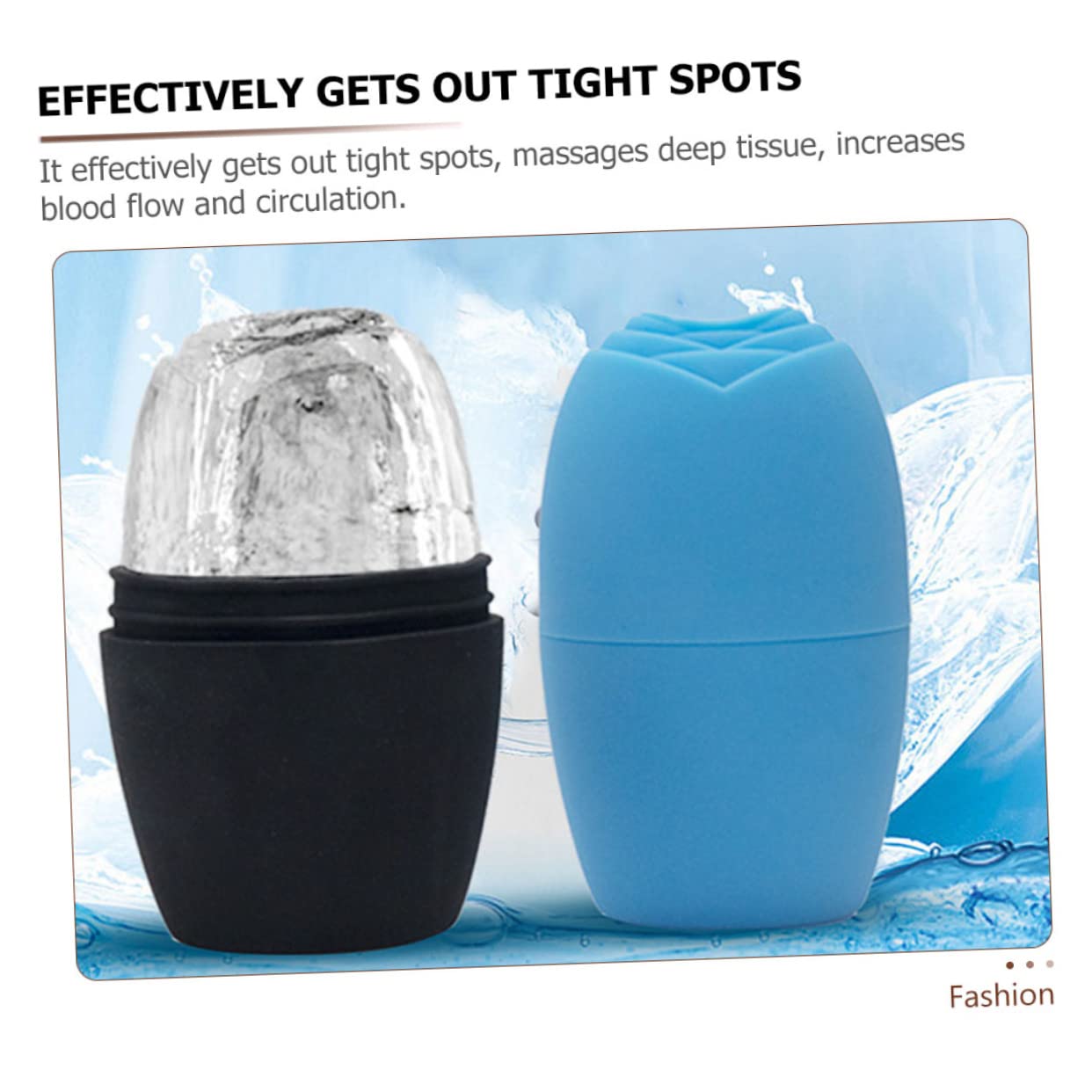 Minkissy Ice Roller for Face - Skin Lifting & Pore Minimizing Tool - Cooling Silicone Facial Massager for Puffiness & Wrinkles - Perfect for Morning Routine & Post-Workout Skin Care