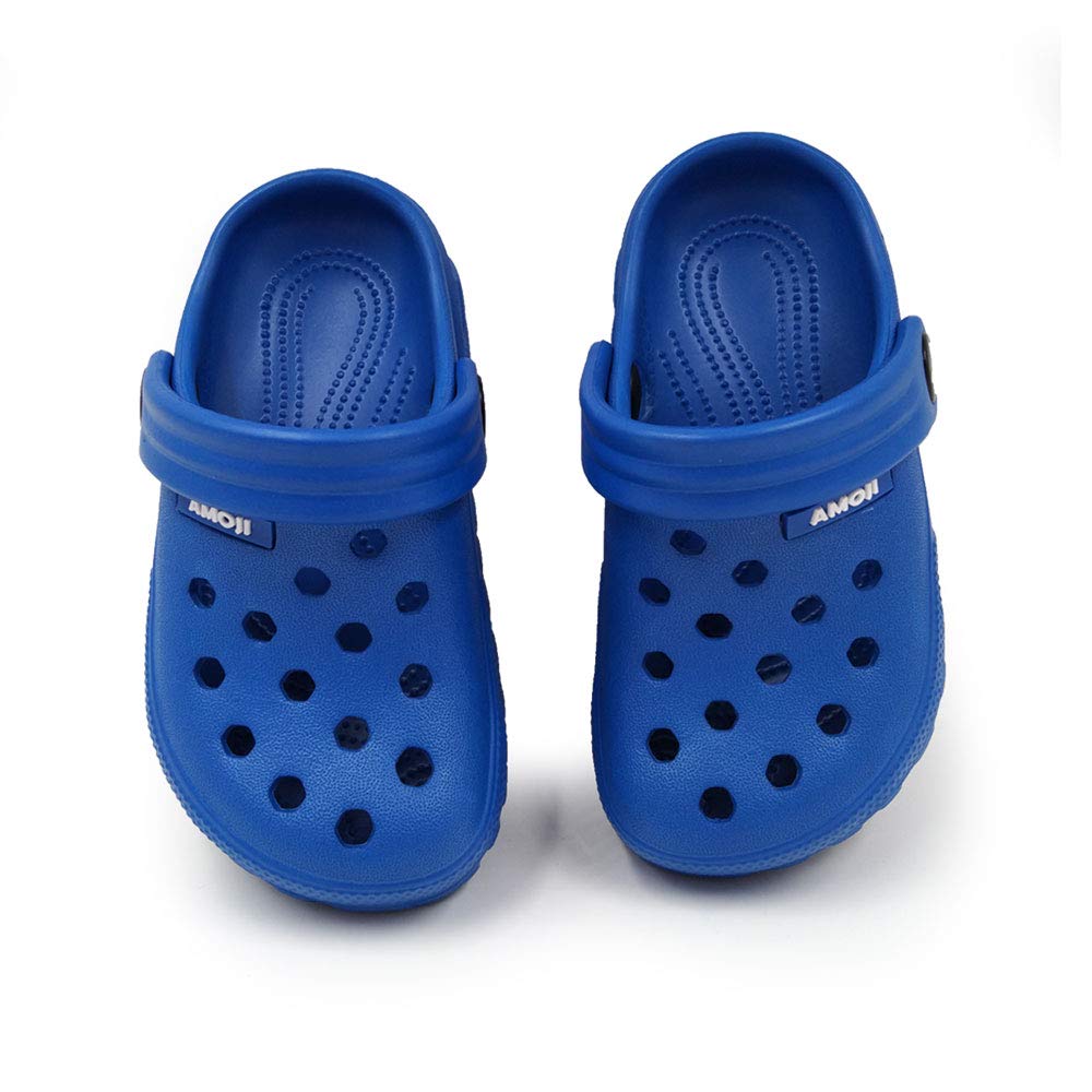 Amoji Kids Garden Clogs - Slip On Waterproof Shoes for Boys & Girls - Perfect for Outdoor Play, Beach, Pool & Backyard Activities