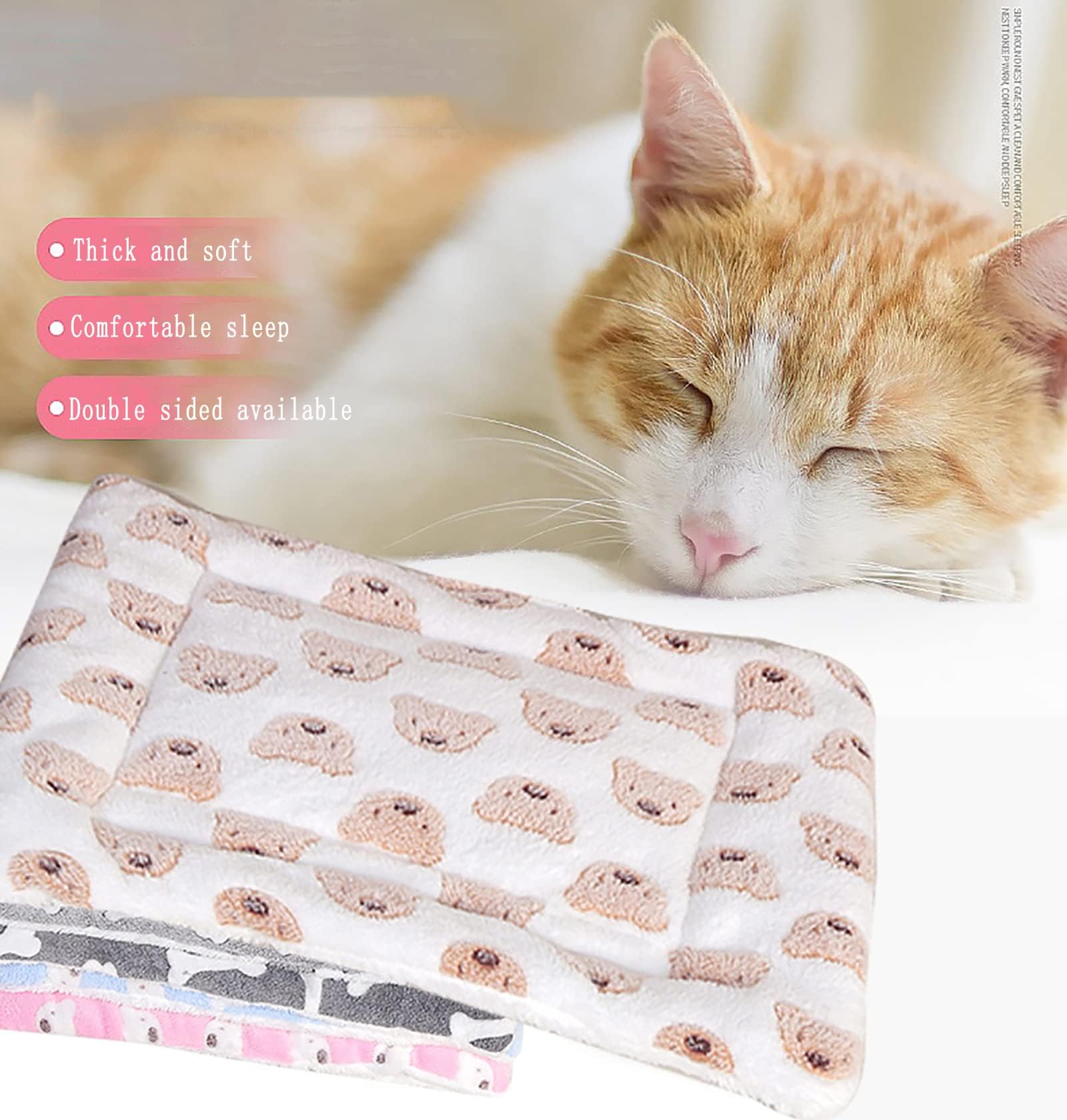 Premium Calming Cat Blanket for Indoor Cats - Soft Anti-Anxiety Pet Blanket for Stress Relief (Large & Grey) - Perfect for Couch, Bed & Travel Comfort